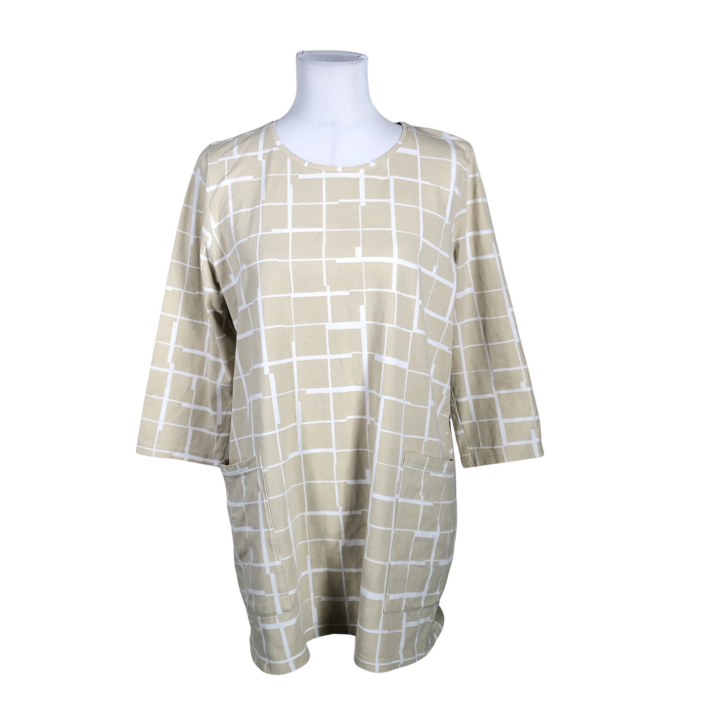 Unisex Nanso - Trikotaažist tuunika, suurus 40 - Beige (1)