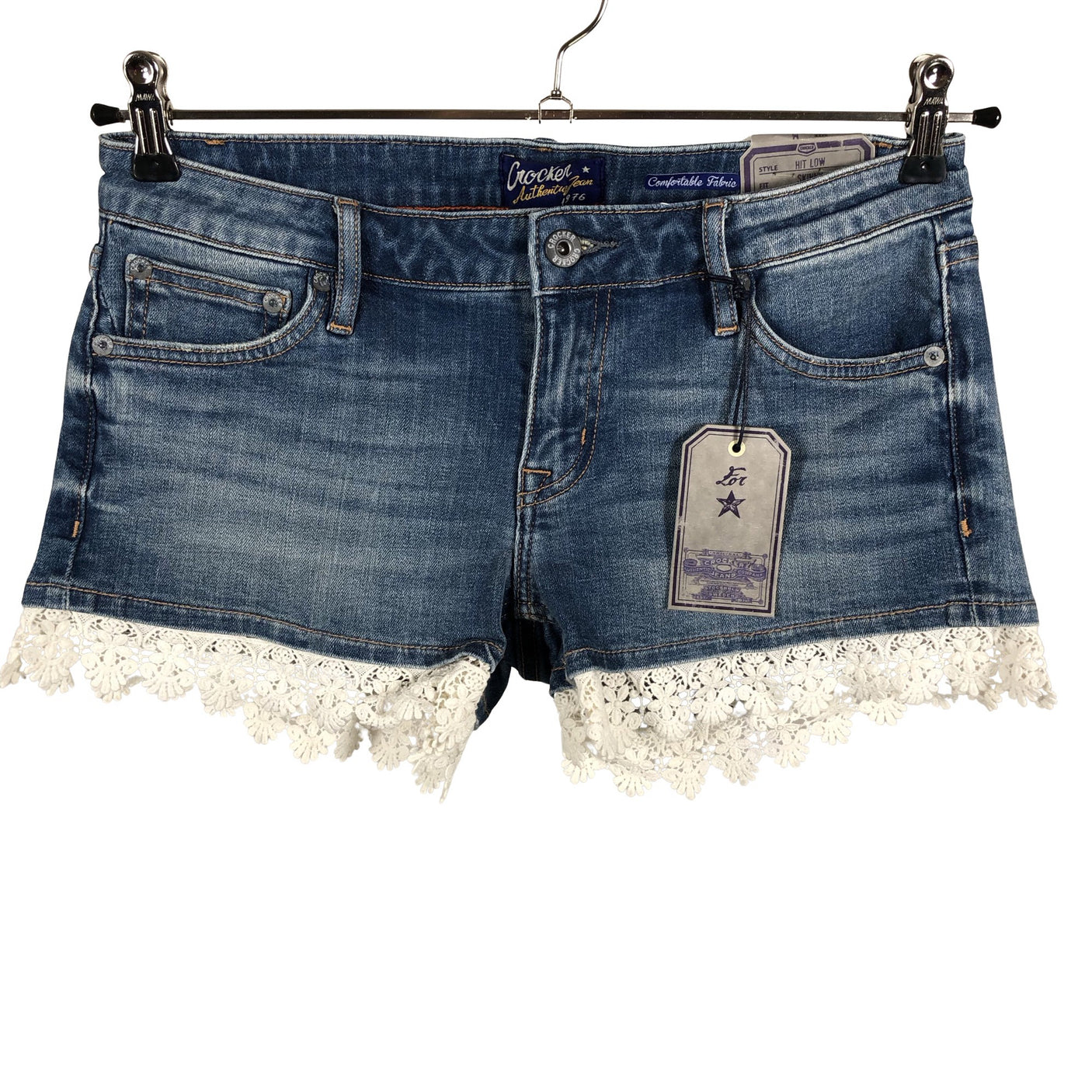 Unisex Crocker - Teksast lühikesed püksid, suurus 38 - Sinine (1)
