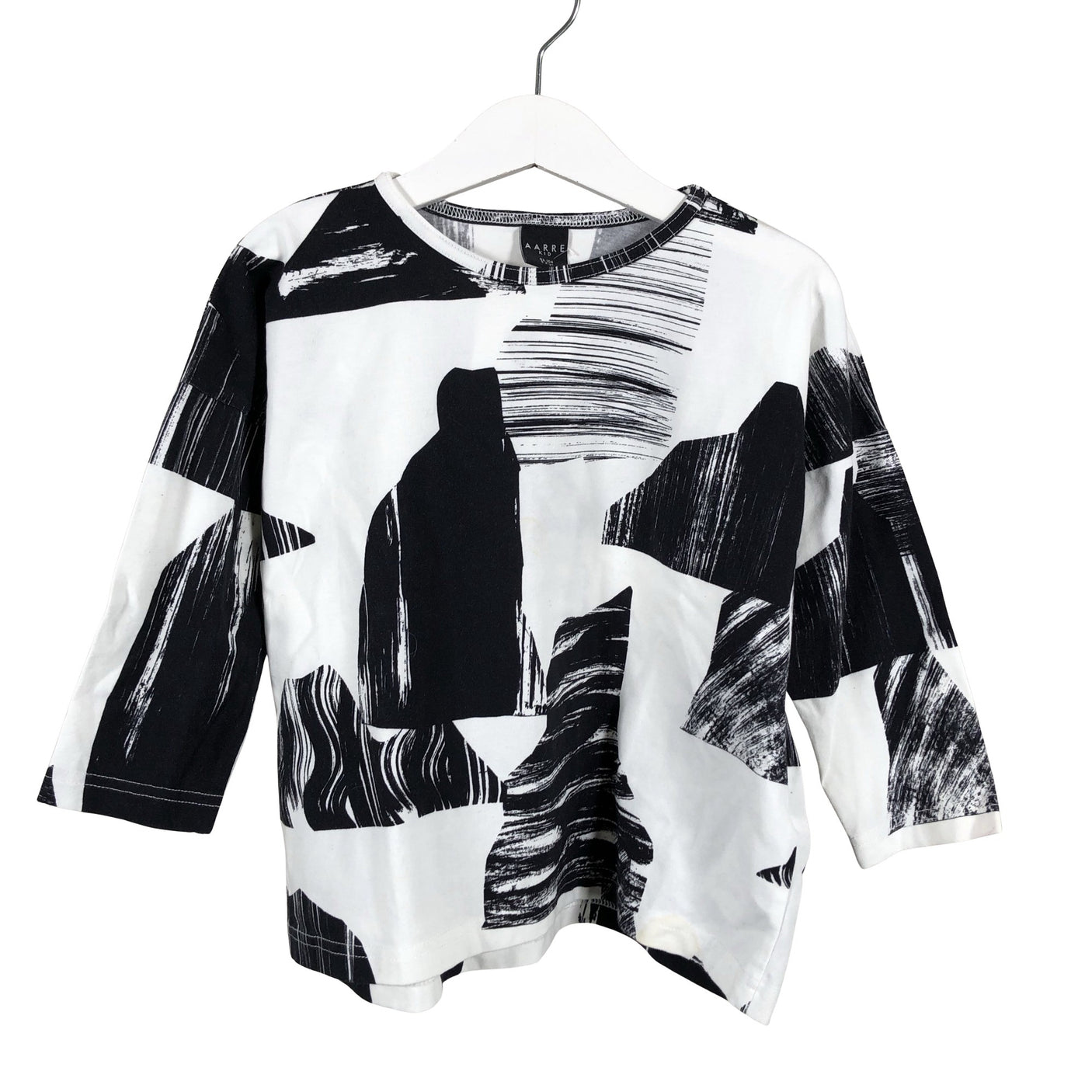 Unisex Aarrelabel - Trikotaažist pluus, suurus 98 - 104 - Valge (1)