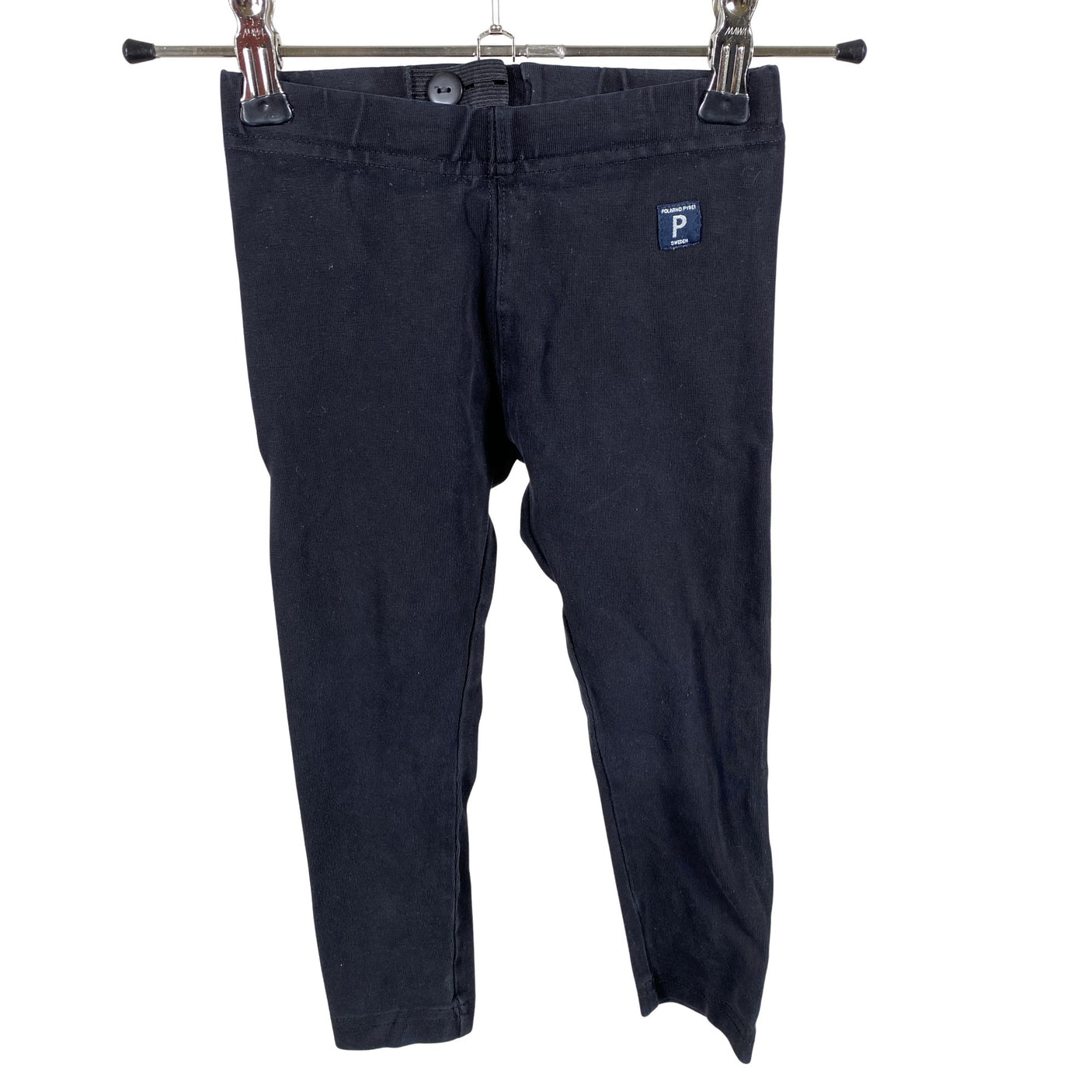 Unisex Polarn O. Pyret - Trikotaažist püksid, suurus 92 - 98 - Must (1)
