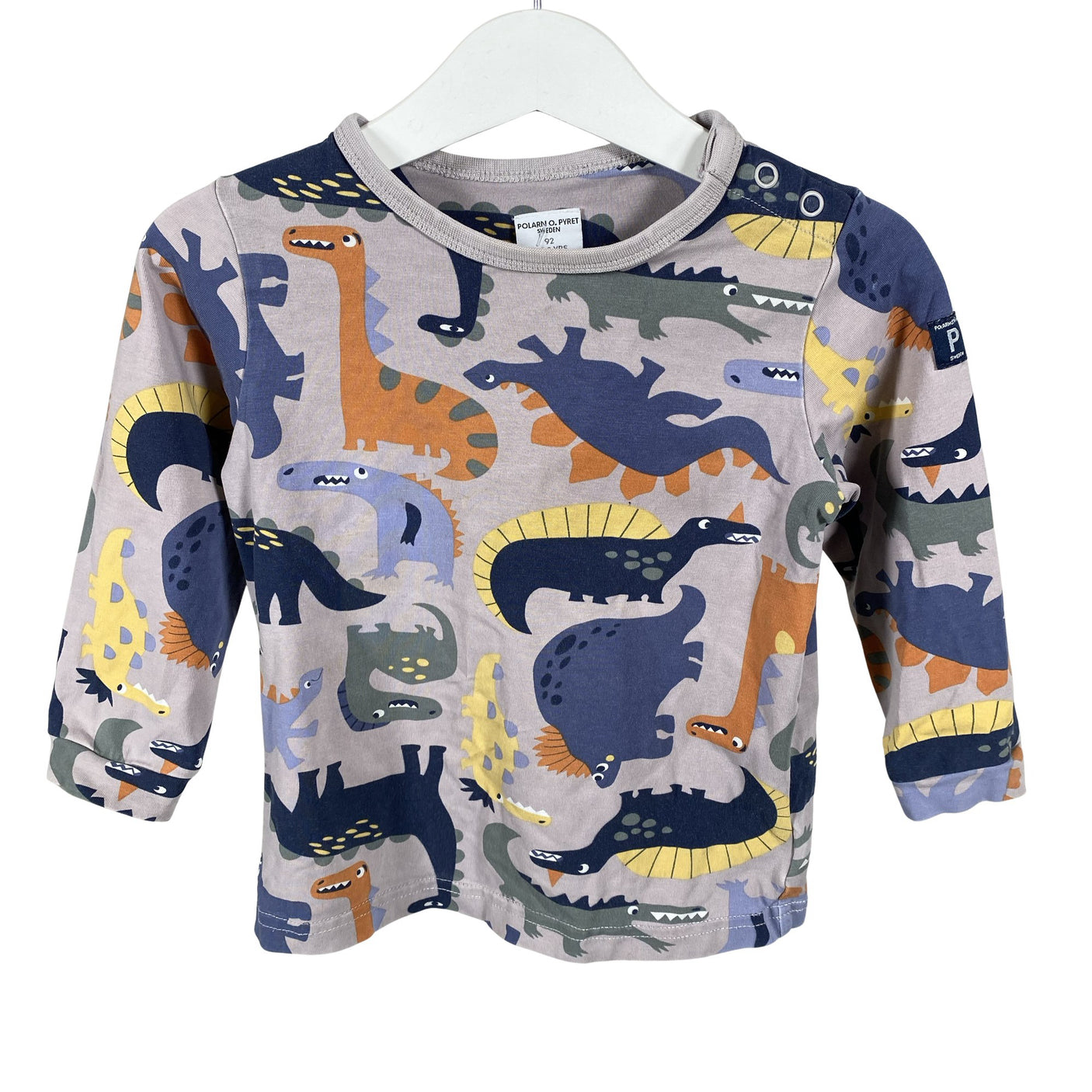 Unisex Polarn O. Pyret - Trikotaažist pluus, suurus 86 - 92 - Hall (1)