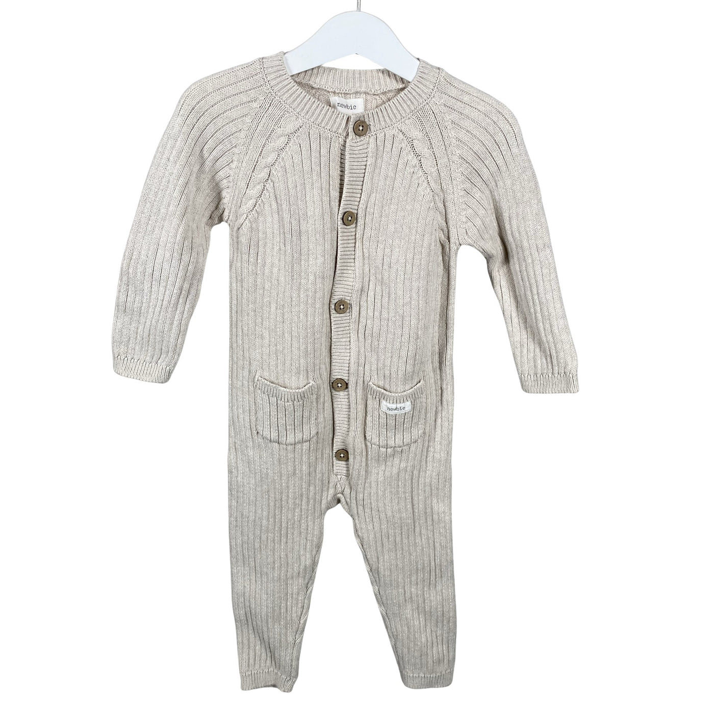 Unisex Newbie - Pükskostüüm, suurus 74 - 80 - Beige (1)
