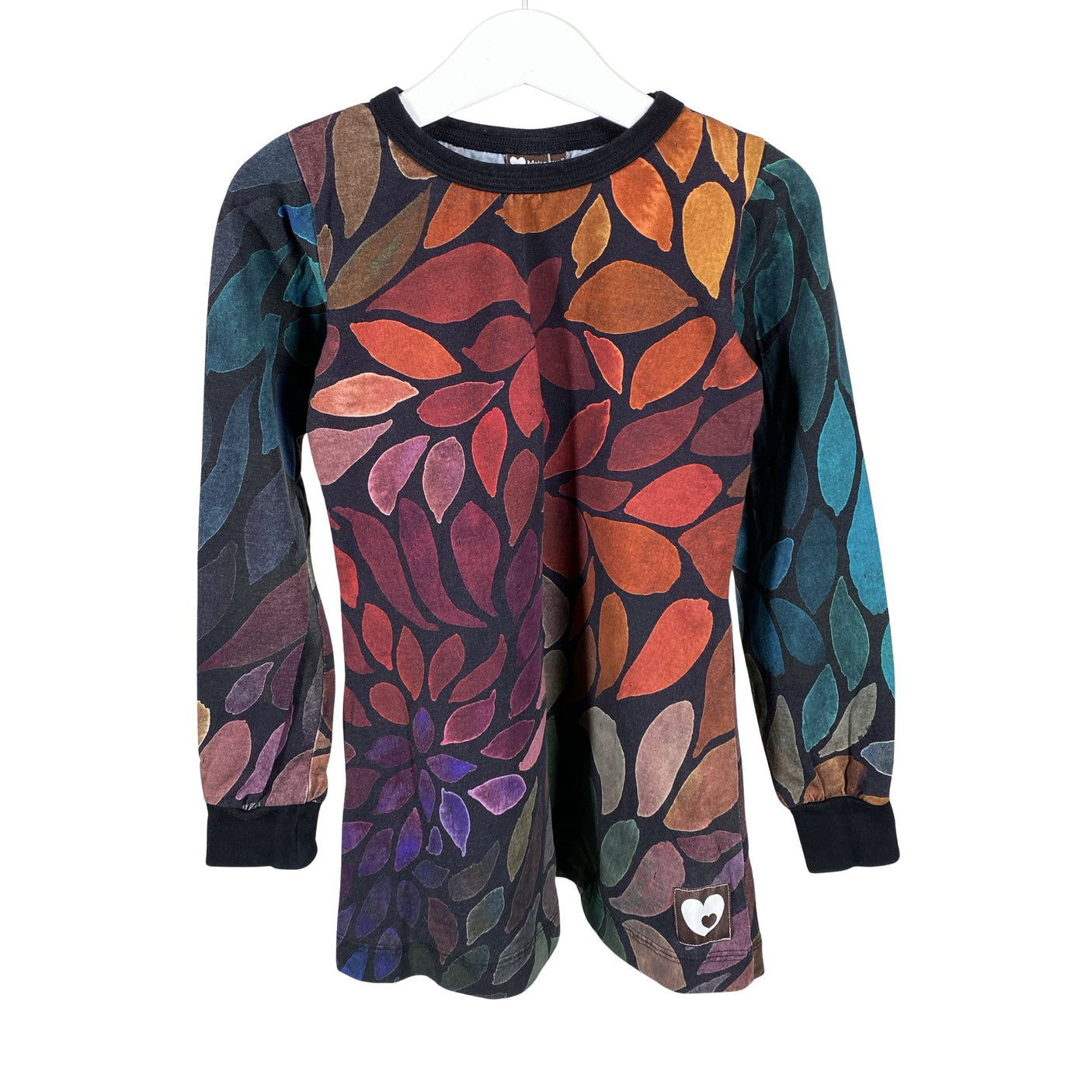 Unisex Maitotyttö - Trikotaažist kleit, suurus 116 - 122 - Punane (1)
