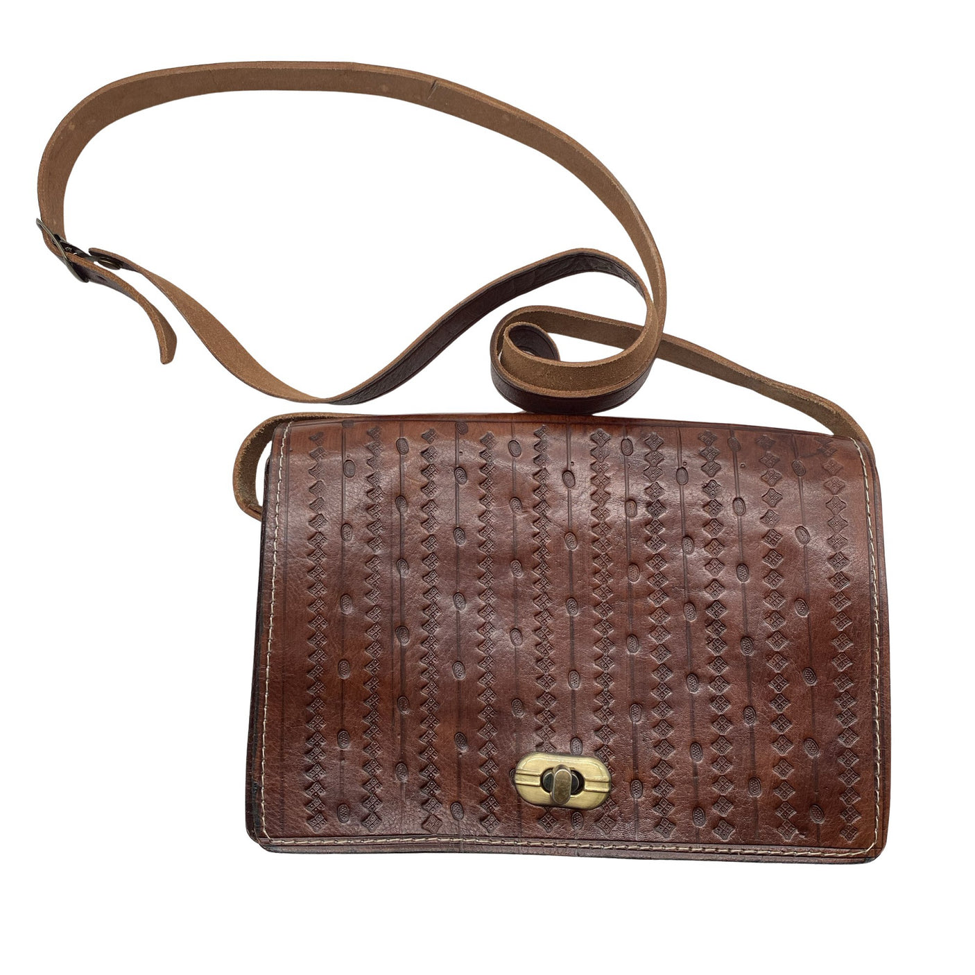 Unisex Handmade - Õlakott, suurus Mini - Pruun (1)