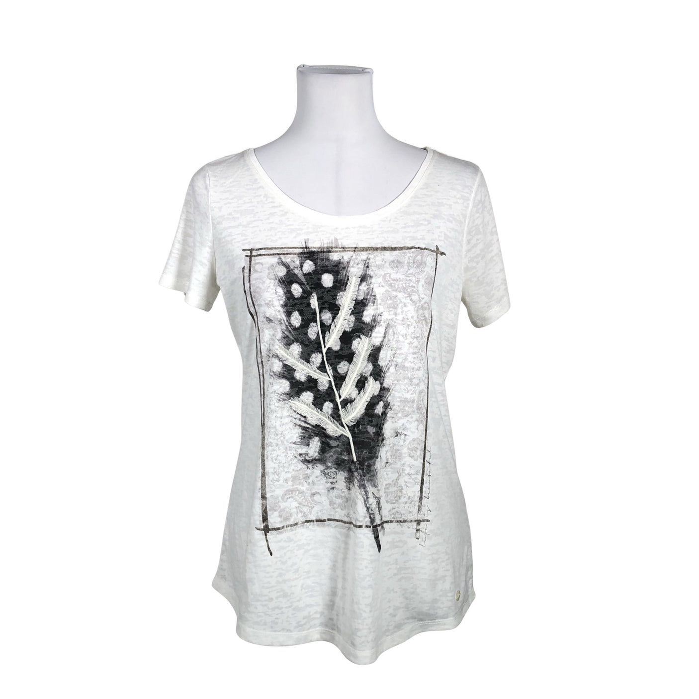 Unisex Tom Tailor - T-särk, suurus 40 - Valge (1)