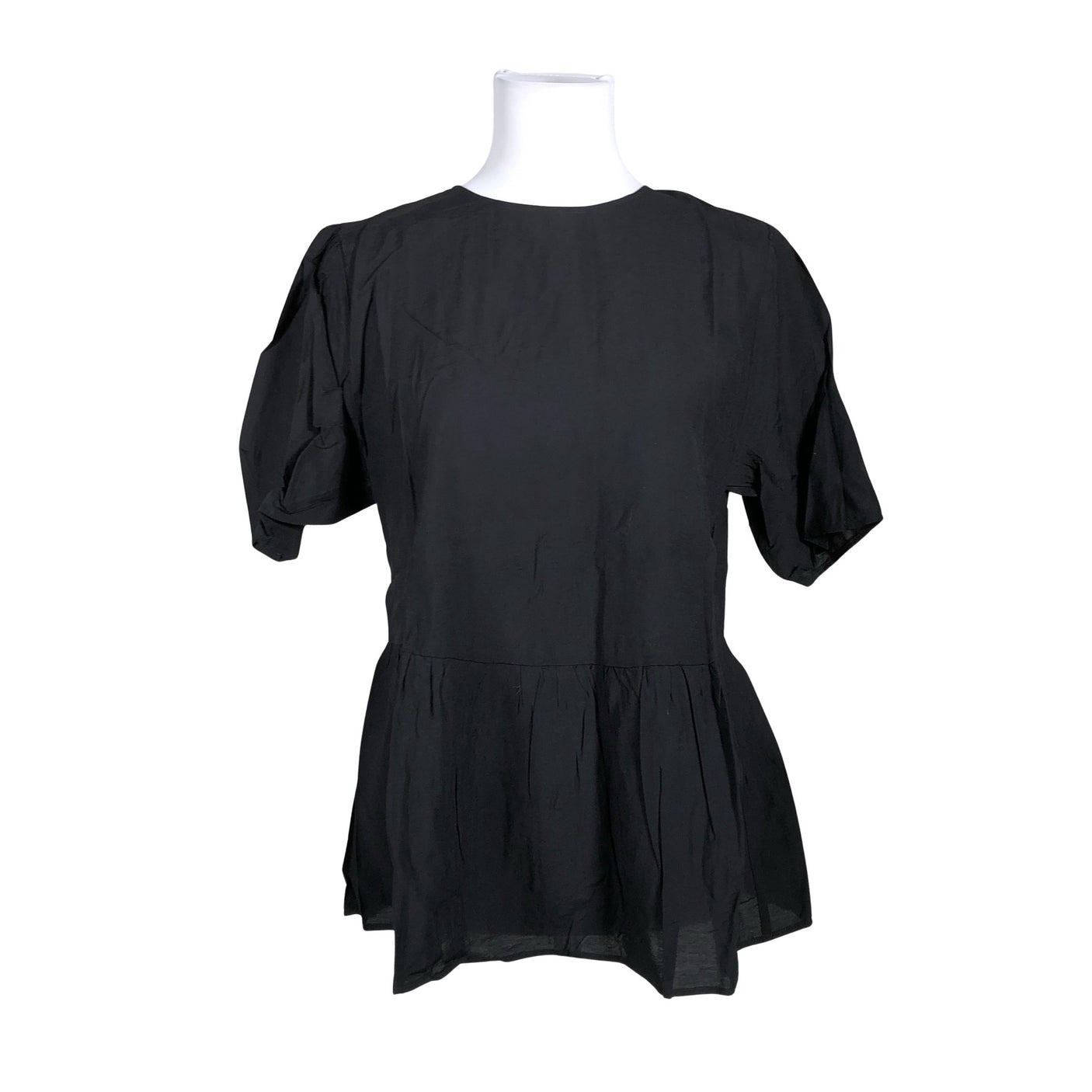 Unisex Taifun - Lühikeste käistega pluus, suurus 40 - Must (1)