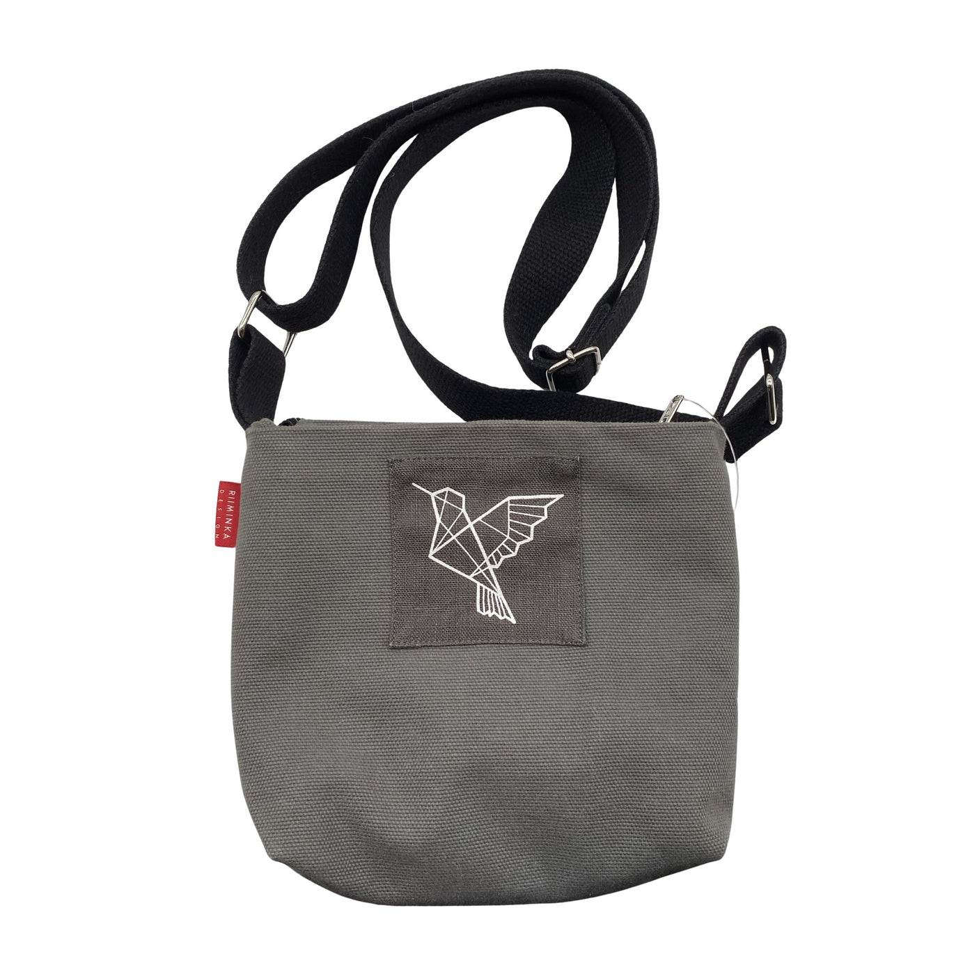 Unisex Riiminka design - Õlakott, suurus Mini - Hall (1)