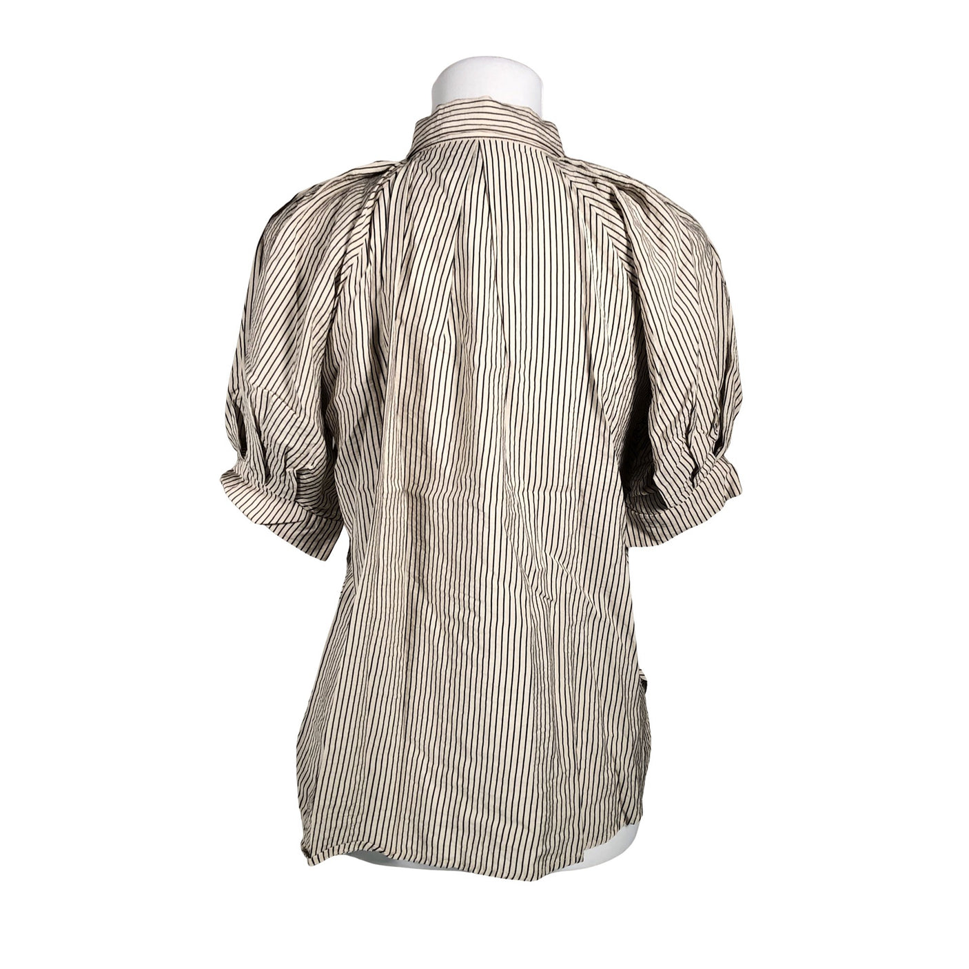 Unisex Lindex - Lühikeste käistega pluus, suurus 36 - Beige (2)