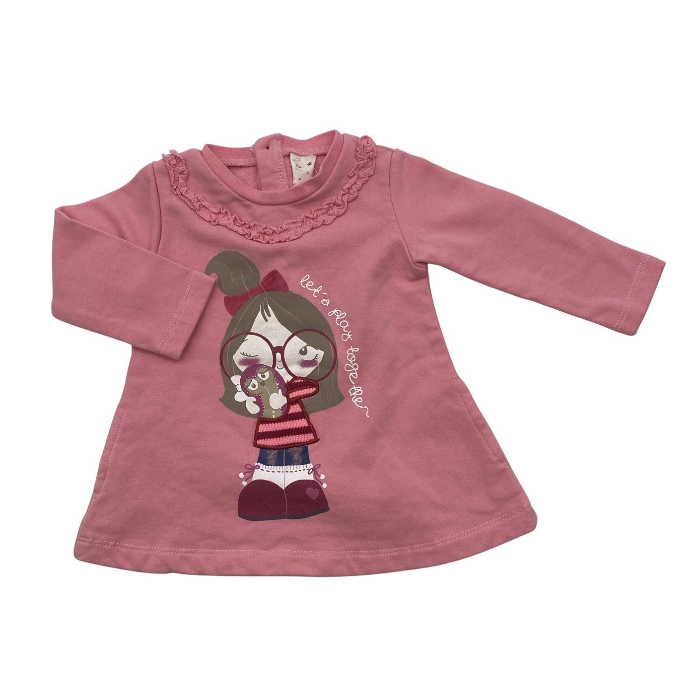 Unisex Mayoral - Dressikangast kleit, suurus 68 - 74 - Heleroosa (1)