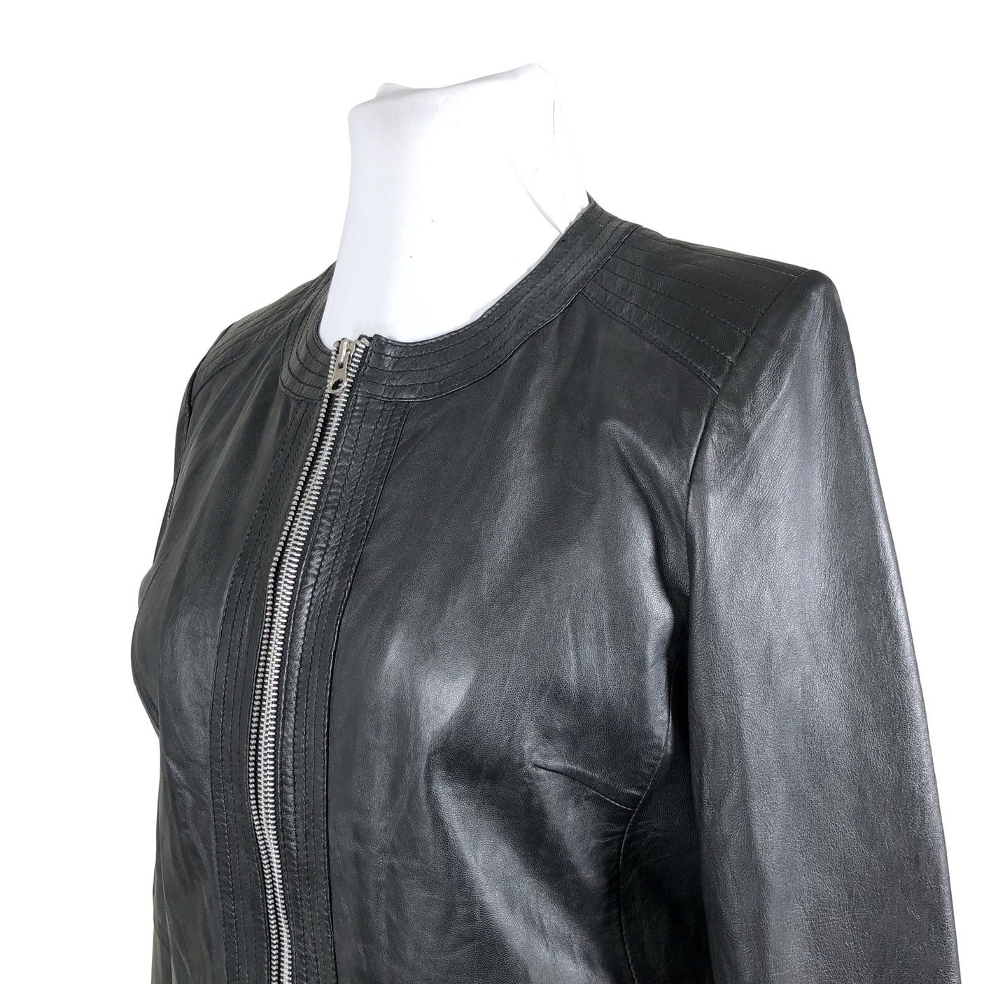 Unisex Saki - Nahktagi, suurus 44 - Must (2)