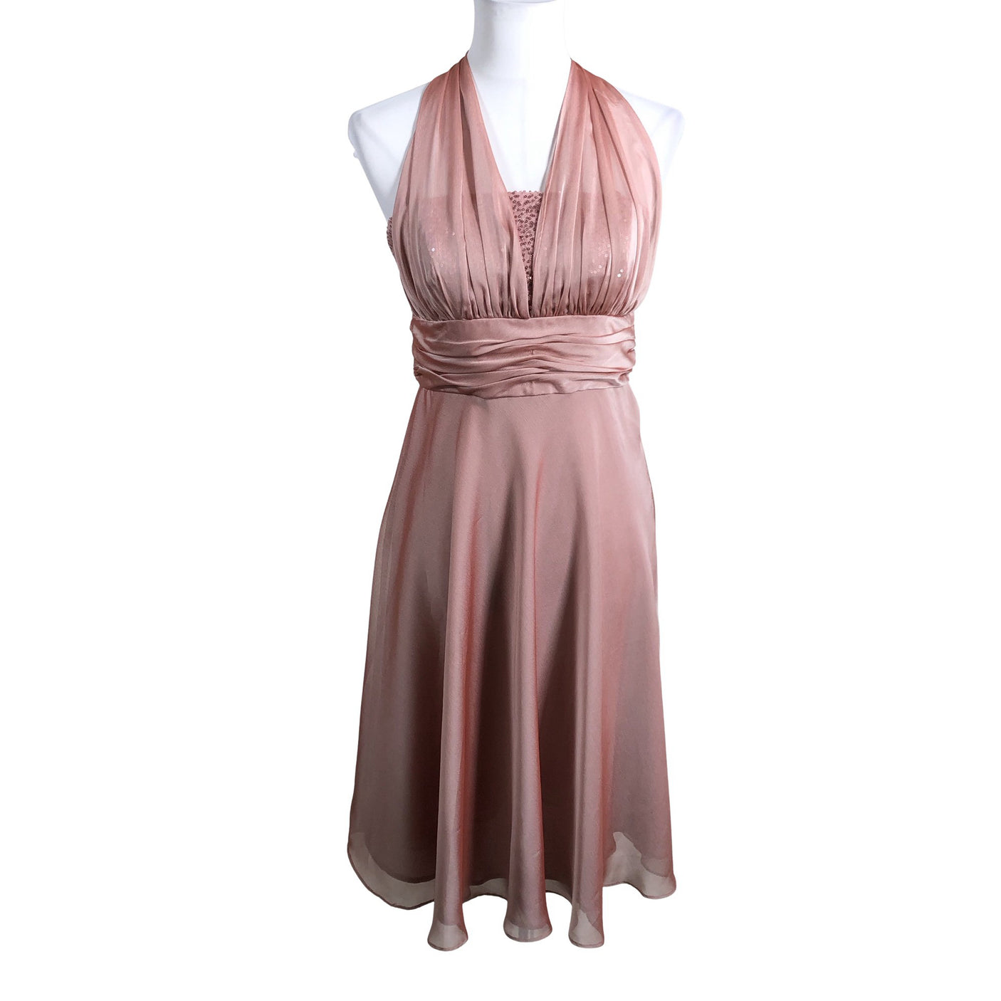 Unisex Ariella - Pidulik kleit, suurus 38 - Heleroosa (1)