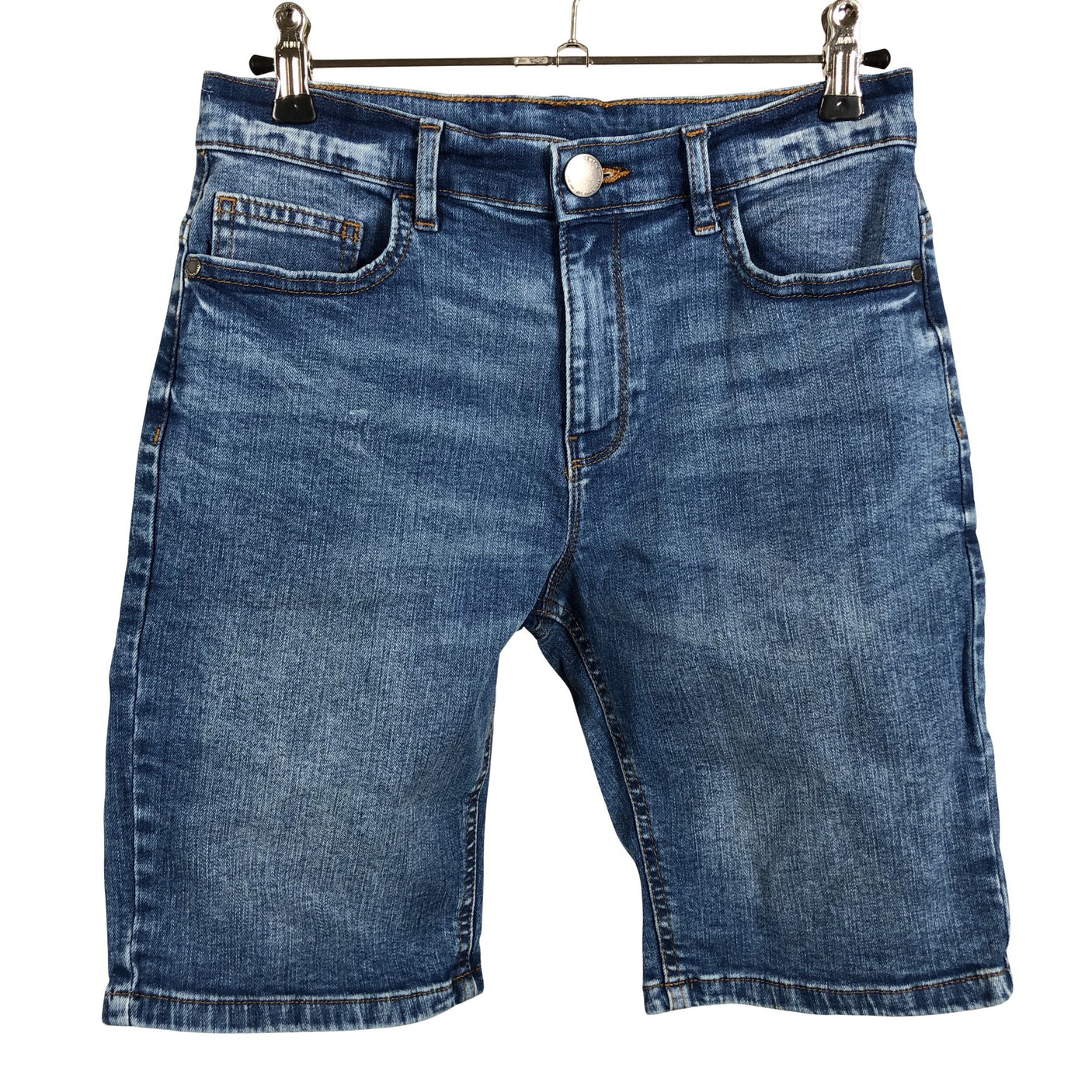 Unisex Next - Teksast lühikesed püksid, suurus 146 - 152 - Sinine (1)