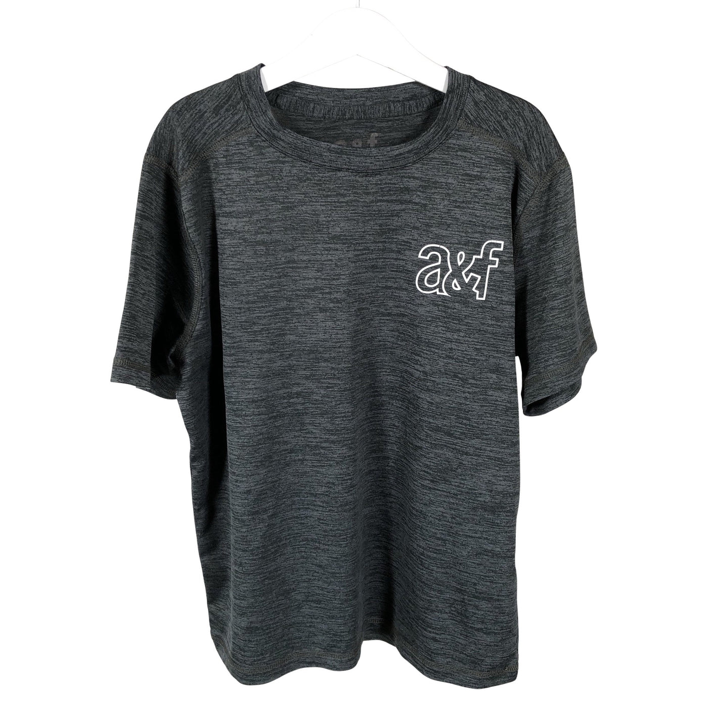 Unisex Abercrombie&Fitch - Spordisärk, lühikesed käised, suurus 146 - 152 - Hall (1)