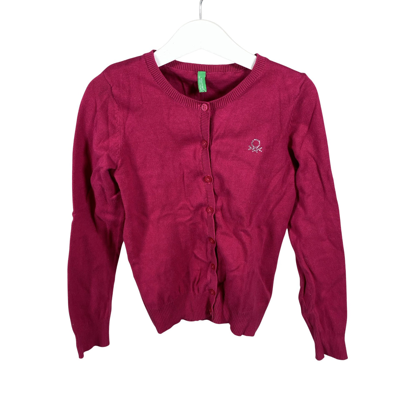 Unisex Benetton - Kardigan, suurus 128 - 134 - Roosa (1)