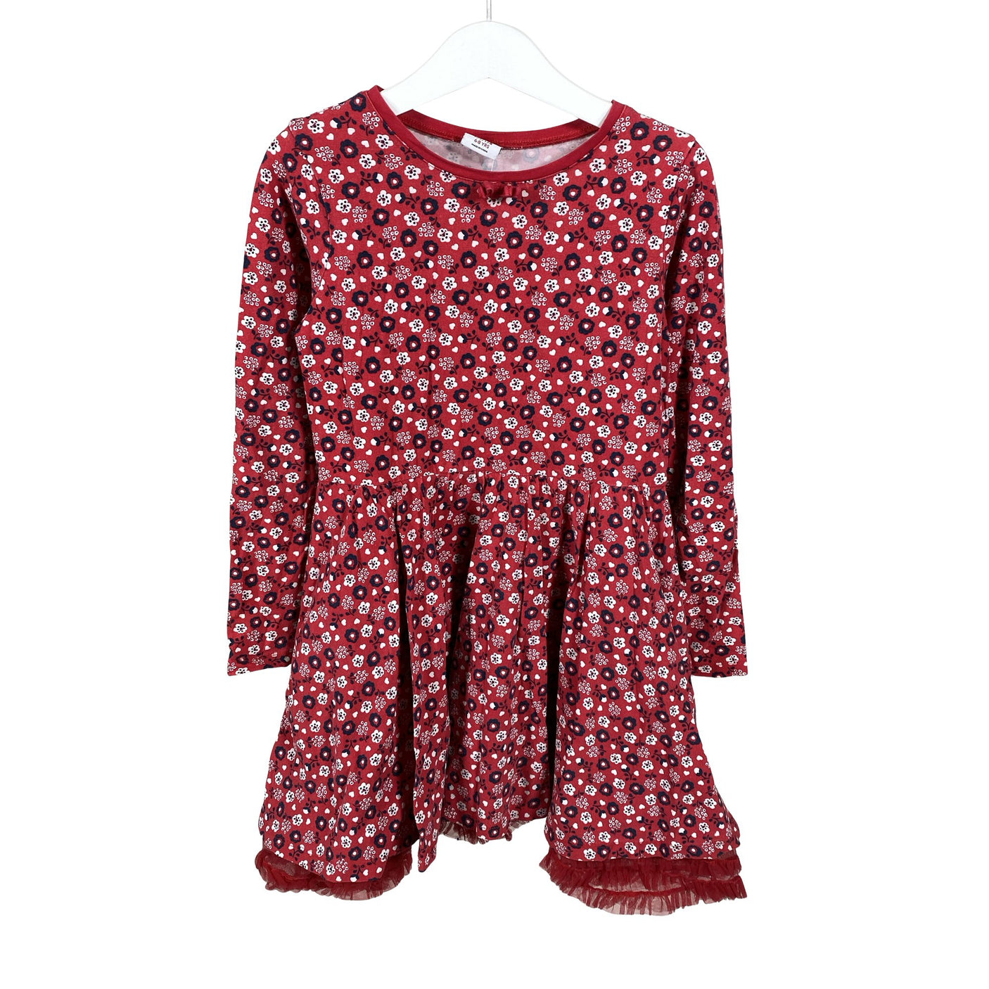 Unisex Polarn O. Pyret - Trikotaažist kleit, suurus 122 - 128 - Punane (1)