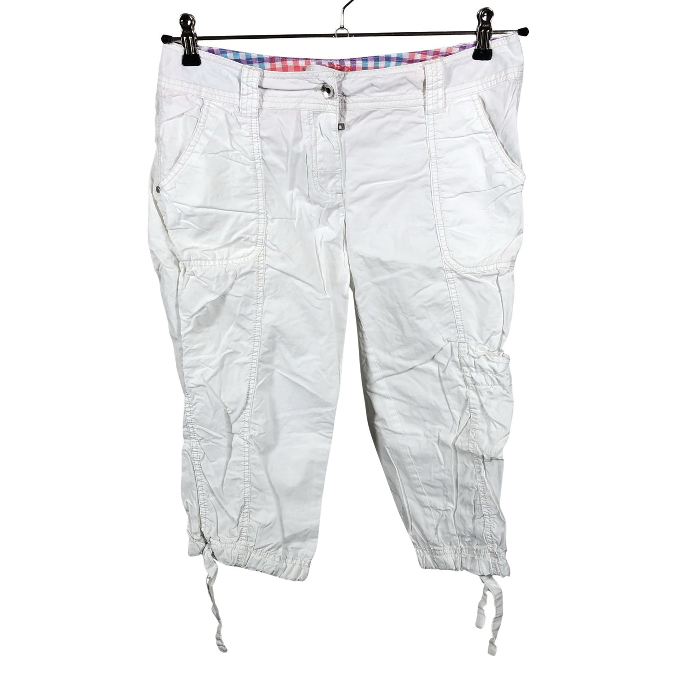 Unisex Esprit - Mittevenivad poolpikad püksid, suurus 38 - Valge (2)