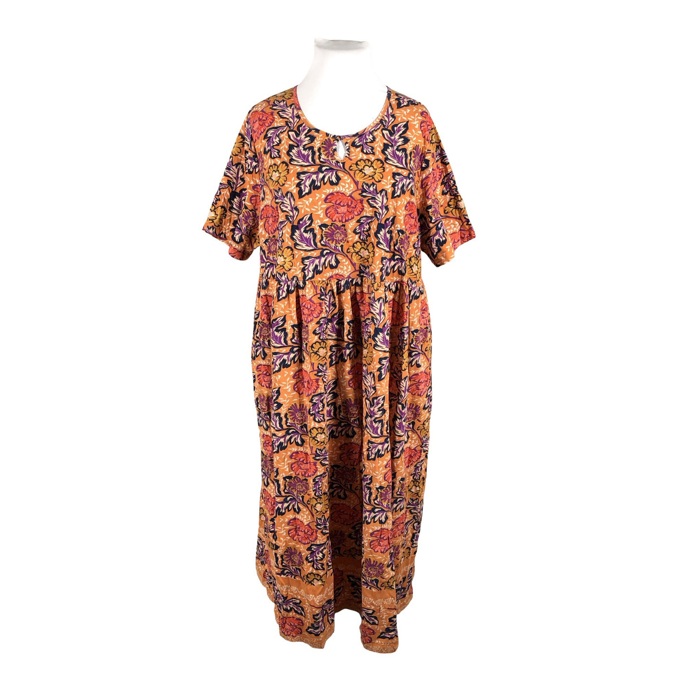 Unisex Ulla Popken - Trikotaažist kleit, suurus 52 - Oranž (1)