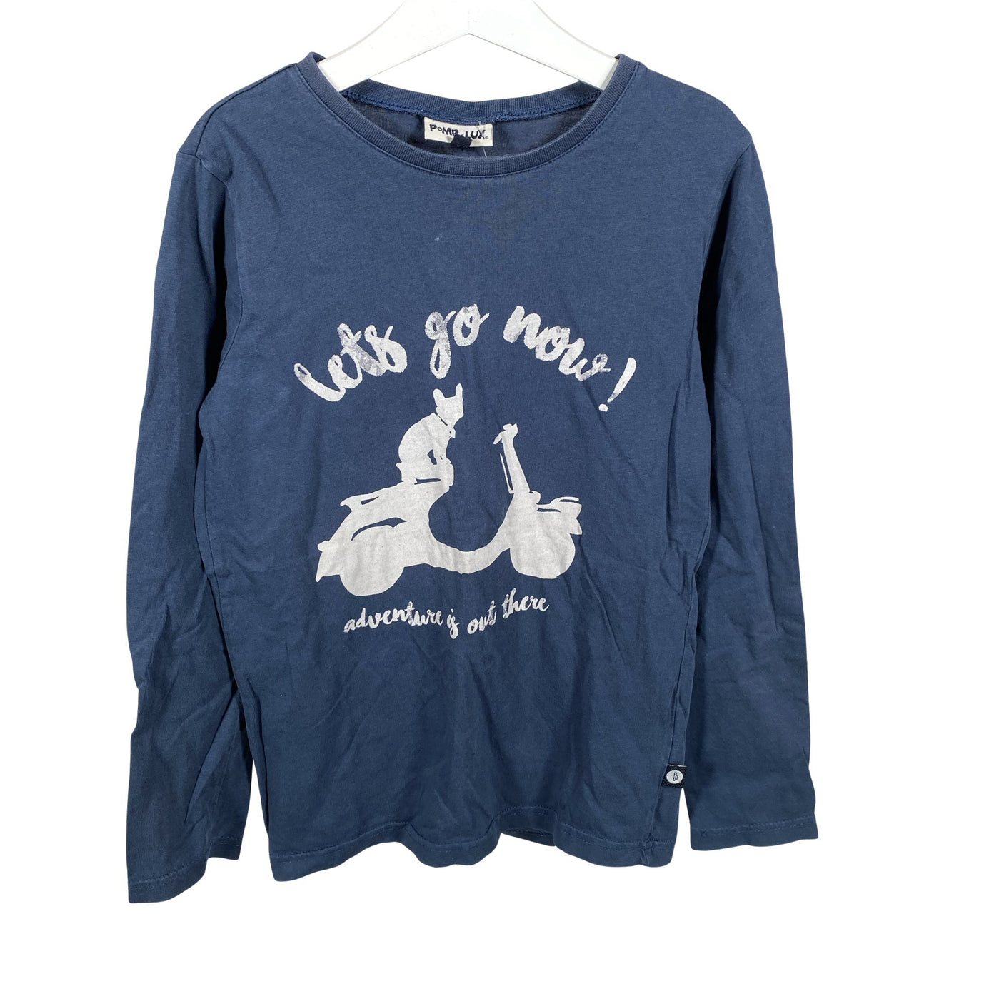 Unisex POMPdeLUX - Trikotaažist pluus, suurus 128 - 134 - Sinine (1)