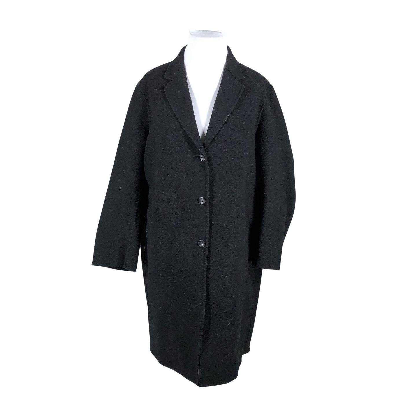 Unisex Muji - Villane mantel, suurus 42 - Must (1)