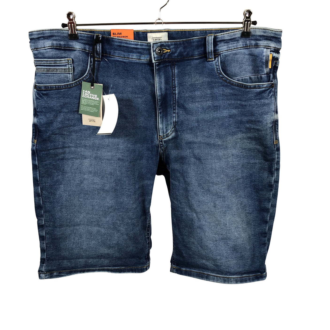 Unisex Camel Active - Teksast lühikesed püksid, suurus W40 - Sinine (3)