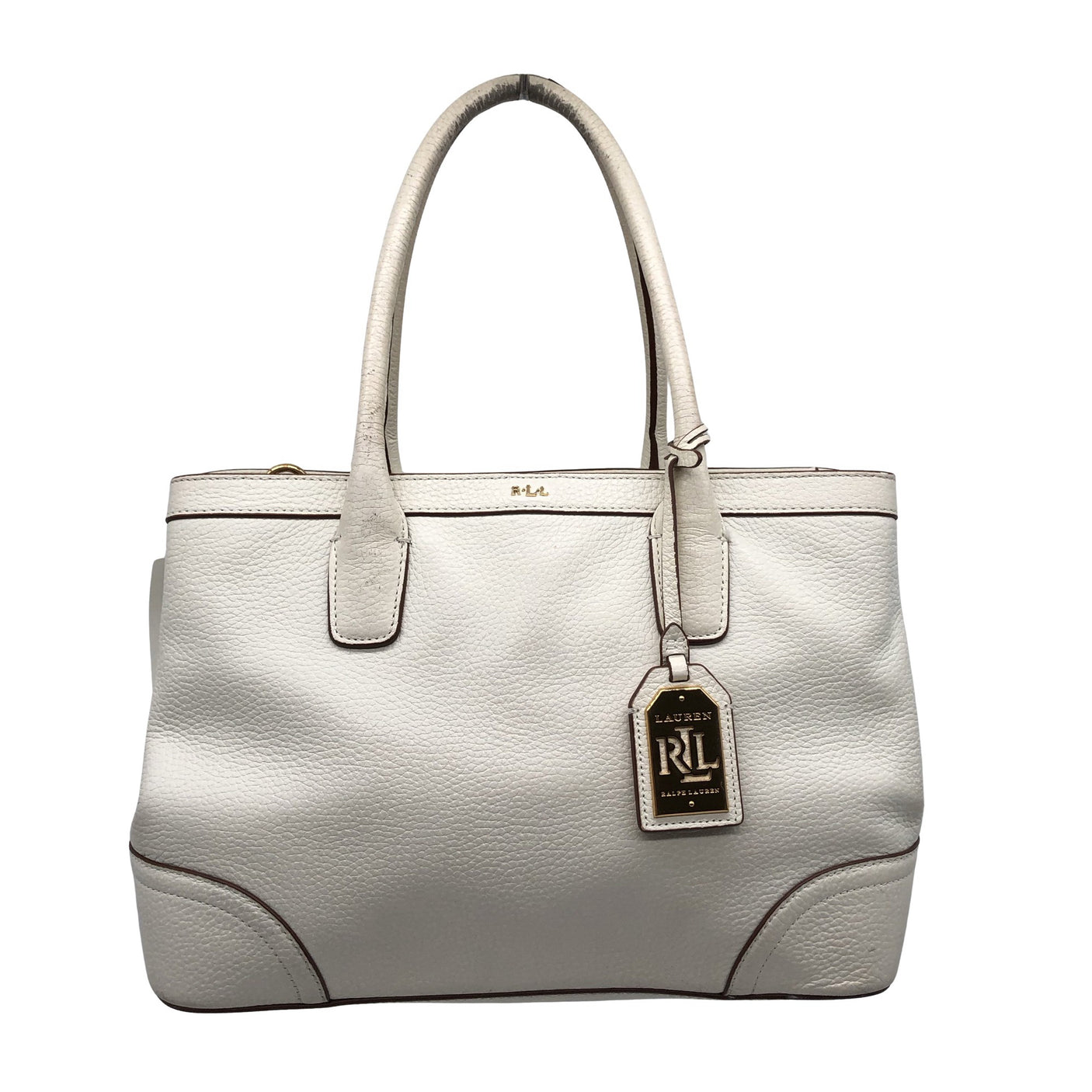 Unisex Lauren Ralph Lauren - Käekott, suurus Midi - Looduslik valge (1)