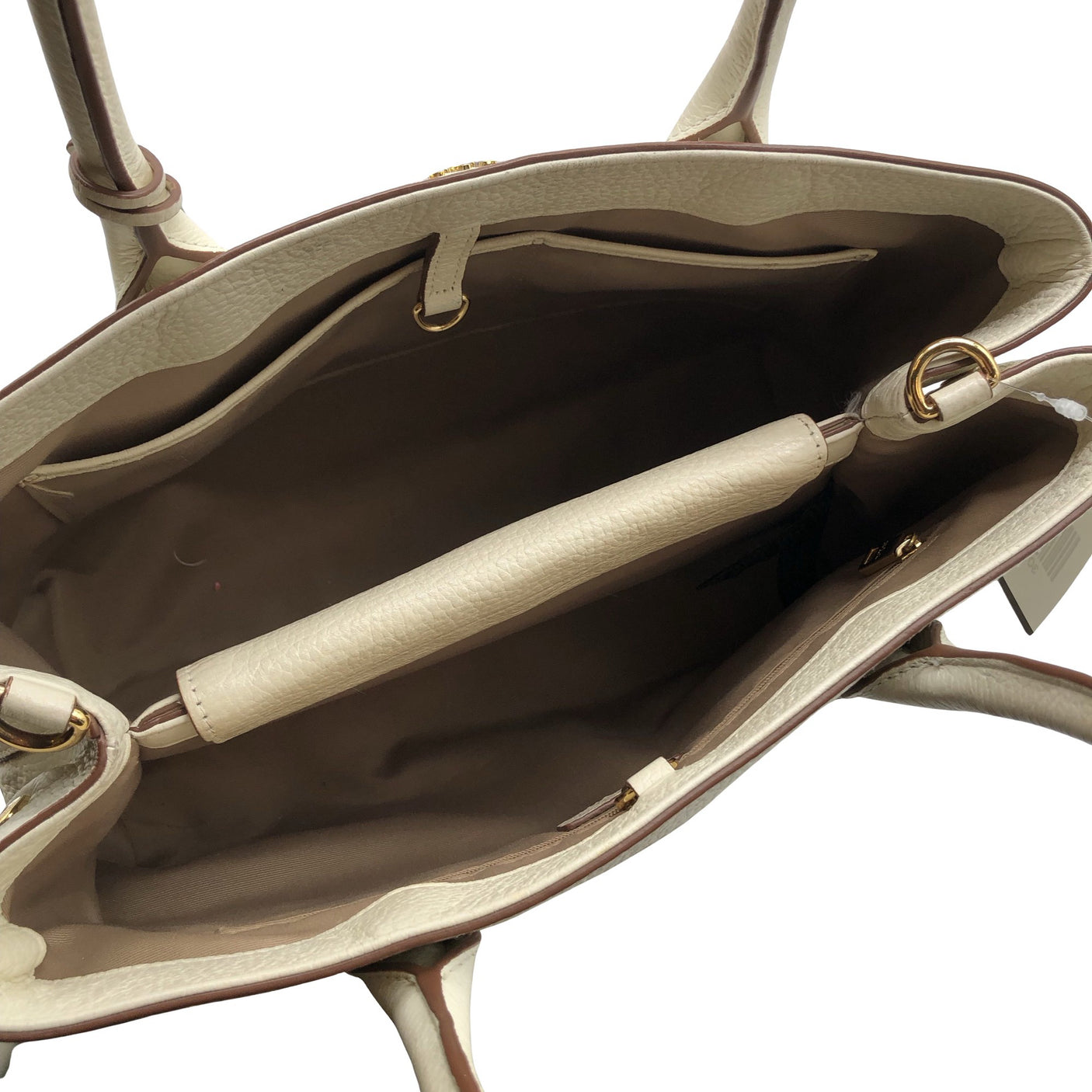 Unisex Lauren Ralph Lauren - Käekott, suurus Midi - Looduslik valge (4)