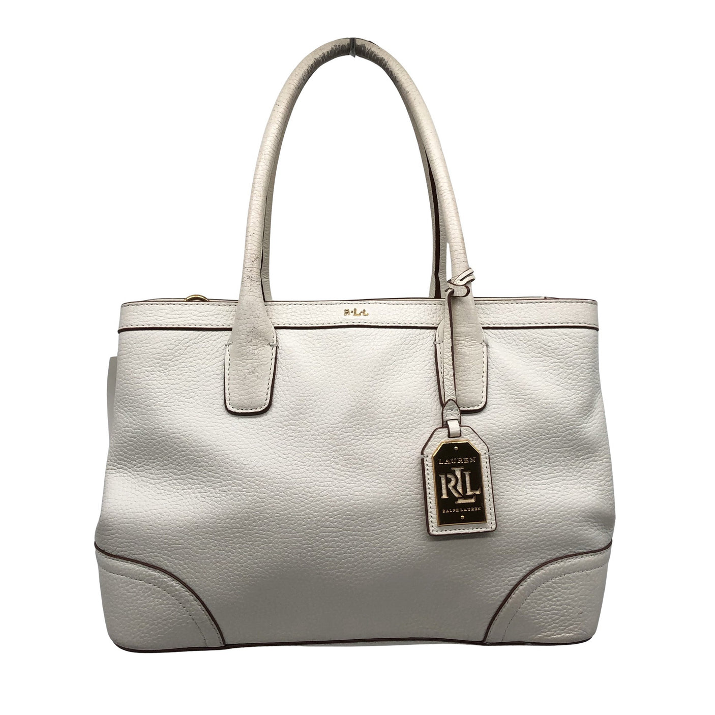 Unisex Lauren Ralph Lauren - Käekott, suurus Midi - Looduslik valge (2)