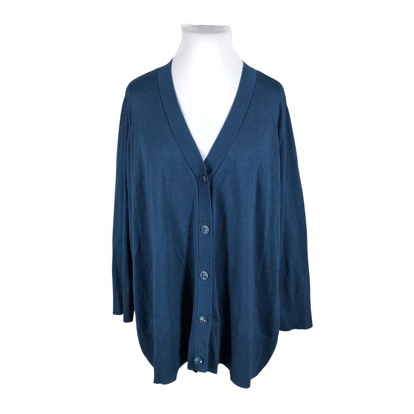 Unisex Ulla Popken - Kardigan, suurus 58 - Sinine (1)