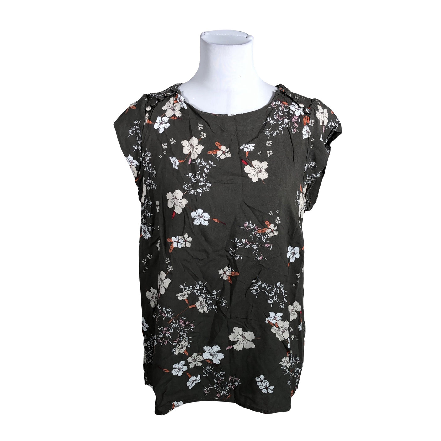 Unisex Saint Tropez - Lühikeste käistega pluus, suurus 38 - Roheline (1)