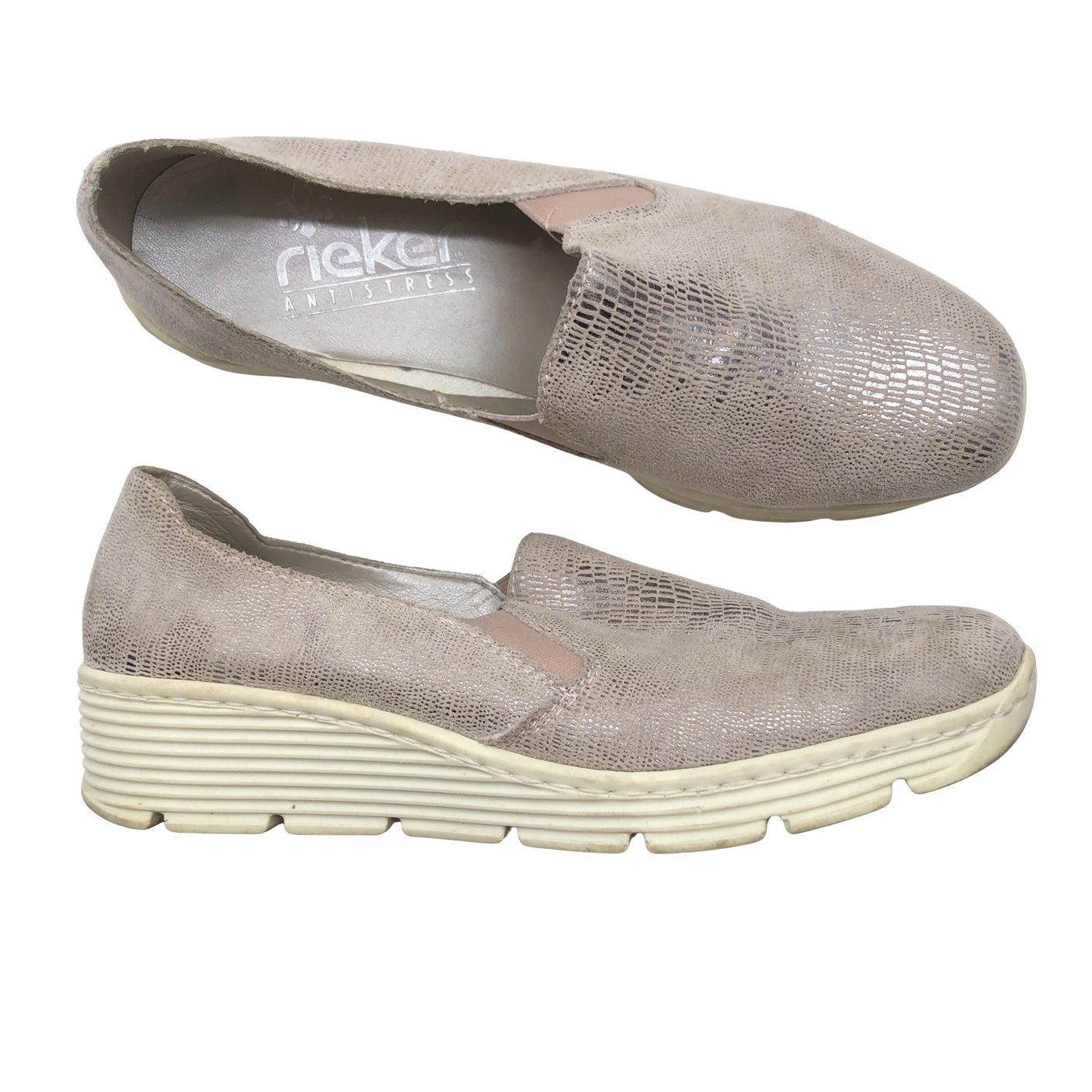 Unisex Rieker - Mokassiinid, suurus 38 - Beige (2)