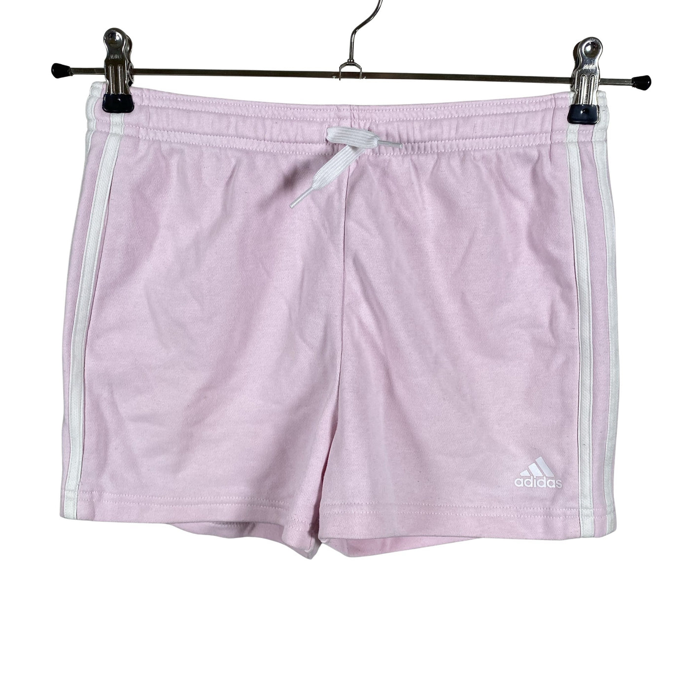 Unisex Adidas - Trikotaažist lühikesed püksid, suurus 158 - 164 - Heleroosa (1)