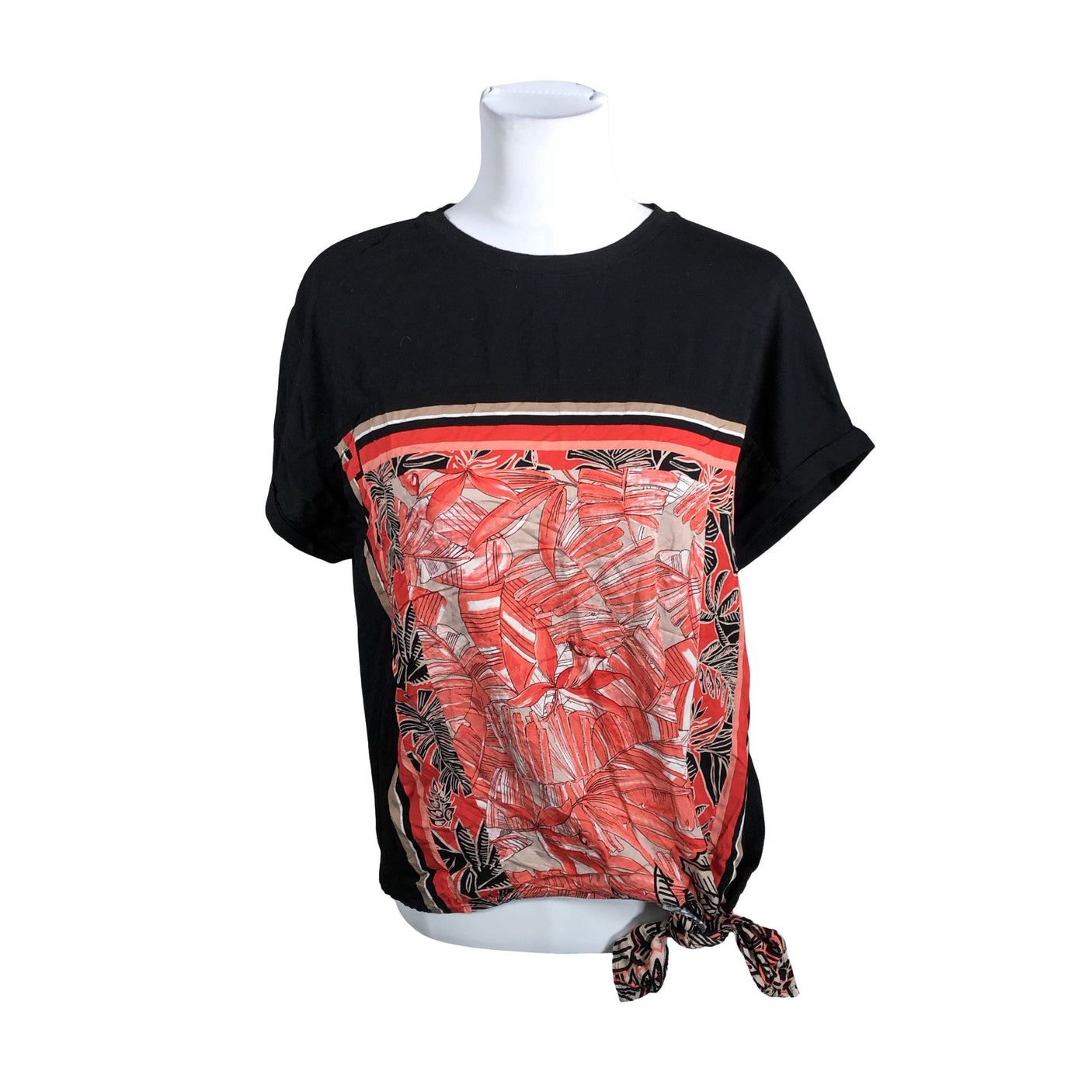 Unisex Gerry Weber - Lühikeste käistega pluus, suurus 38 - Must (1)