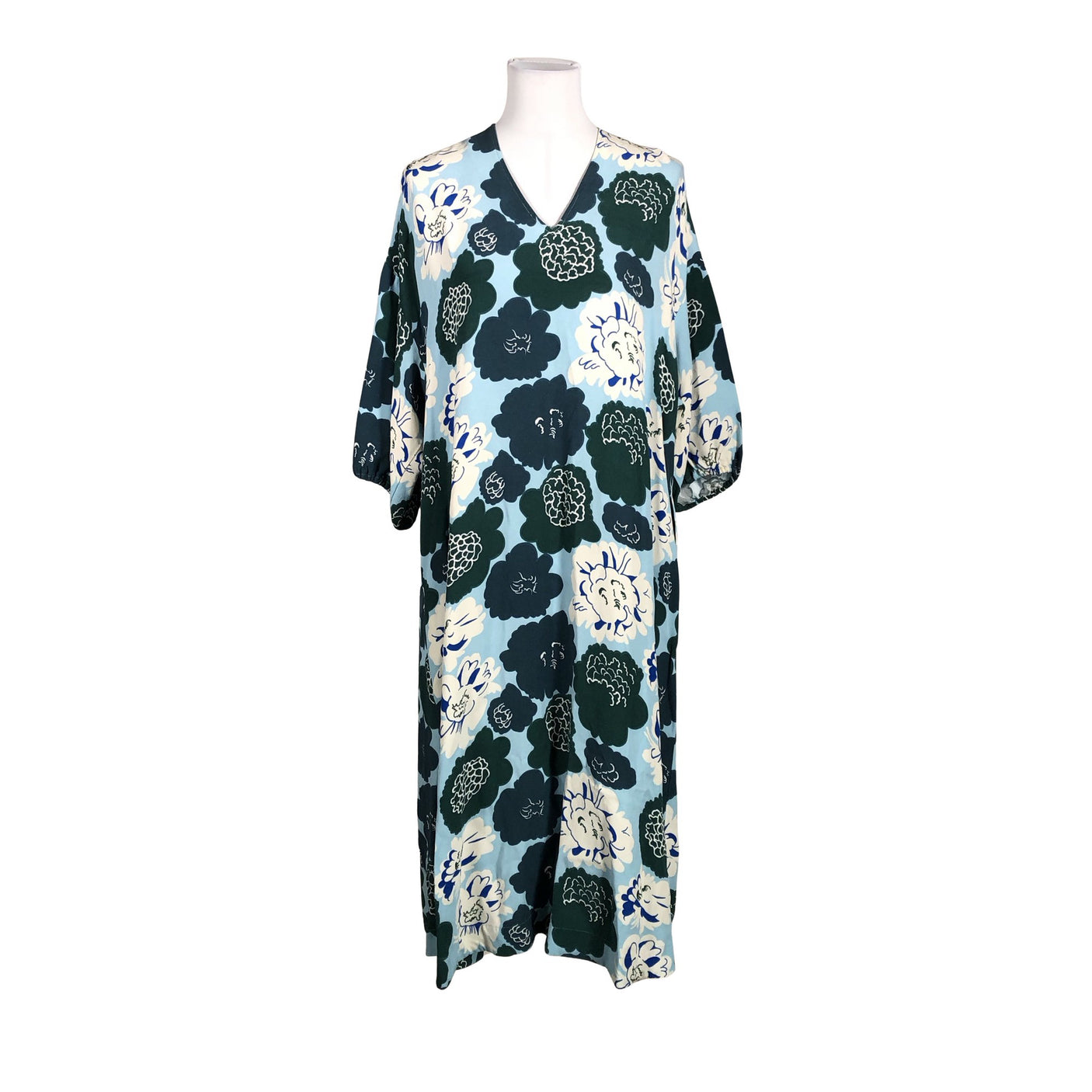 Unisex Marimekko - Mitteveniv kleit, suurus 38 - Helesinine (1)