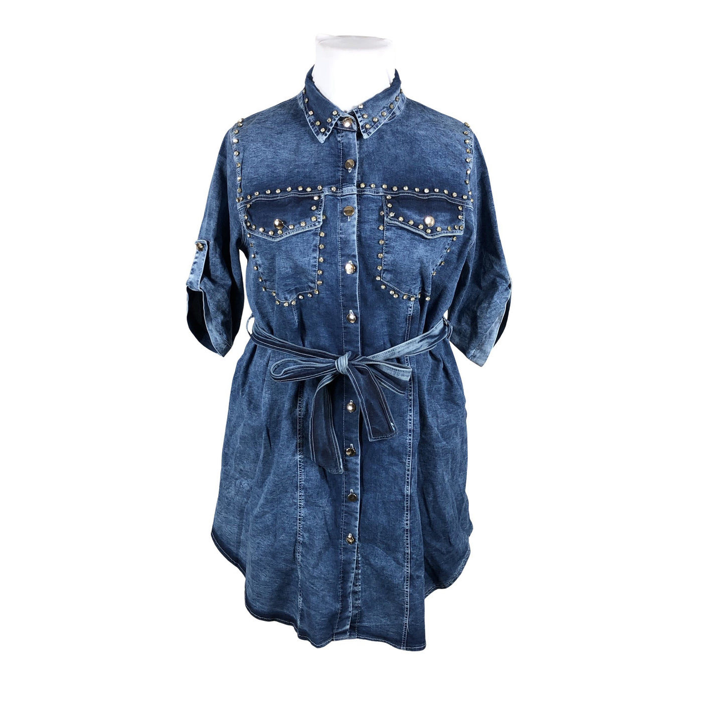 Unisex Paparazzi Fashion - Teksatuunika, suurus 46 - Sinine (1)