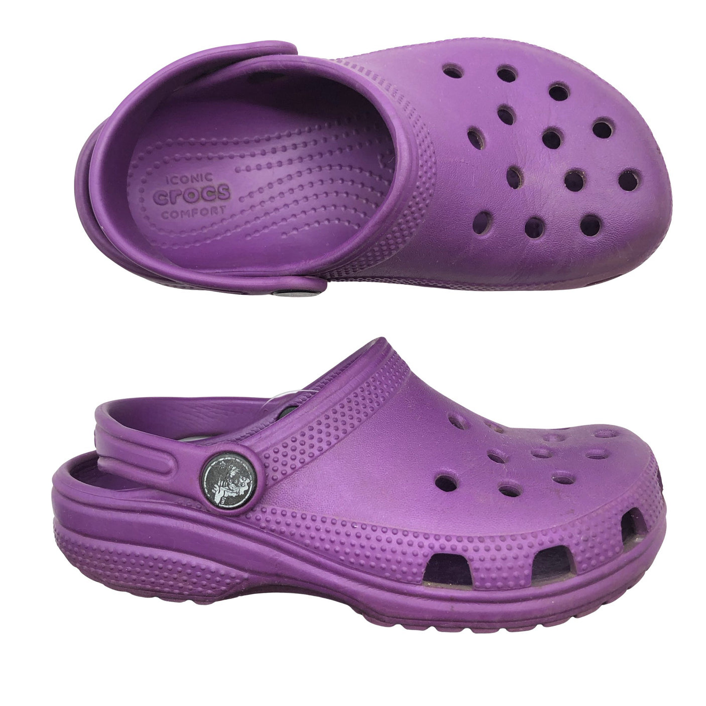 Unisex Crocs - Lahtise kannaga jalanõud, suurus 30 - Lilla (1)