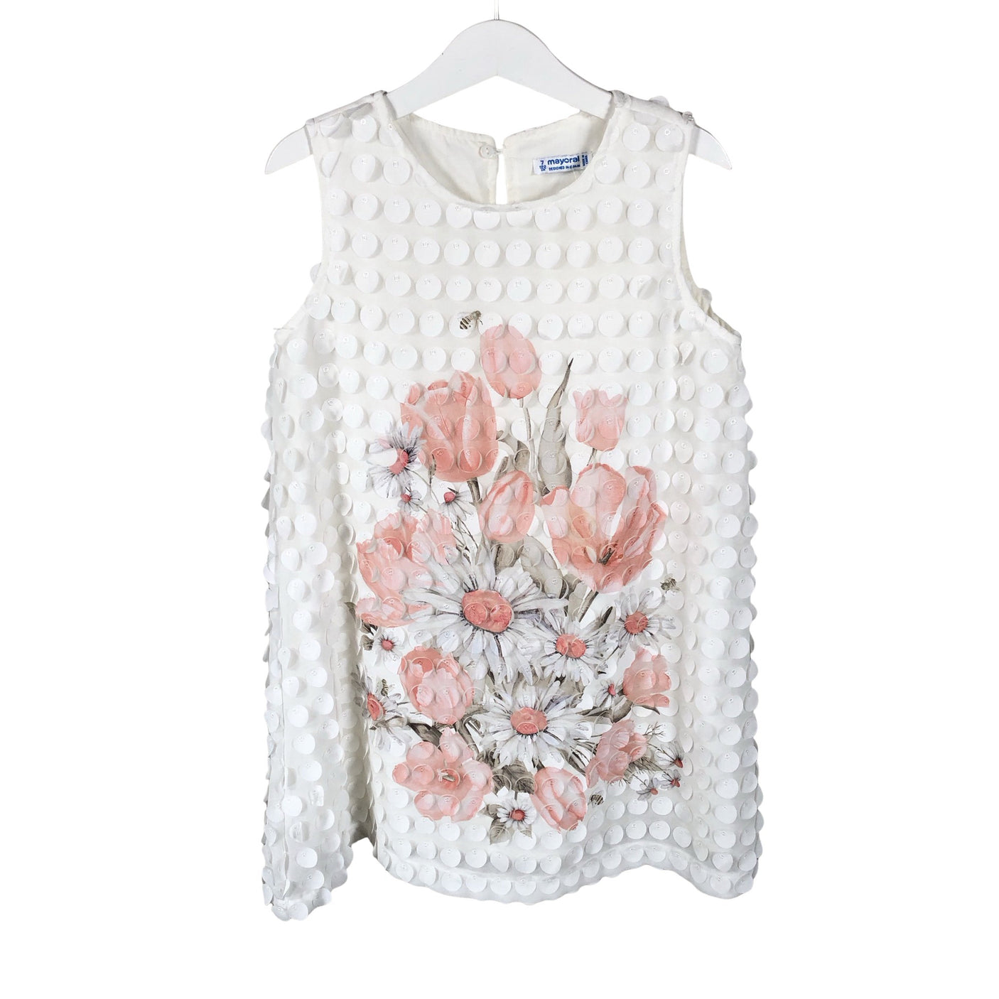 Unisex Mayoral - Pidulik kleit, suurus 116 - 122 - Valge (1)