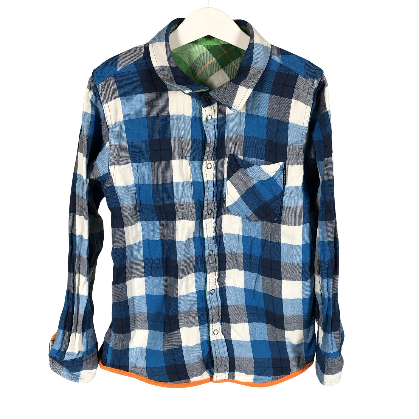 Unisex Polarn O. Pyret - Flanellsärk, suurus 134 - 140 - Roheline (2)