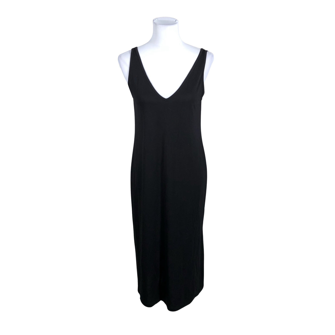 Unisex Lindex - Trikotaažist kleit, suurus 36 - Must (1)