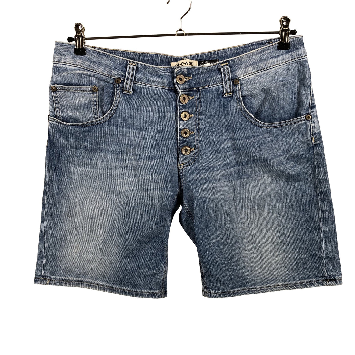 Unisex Please - Teksast lühikesed püksid, suurus 42 - Helesinine (1)