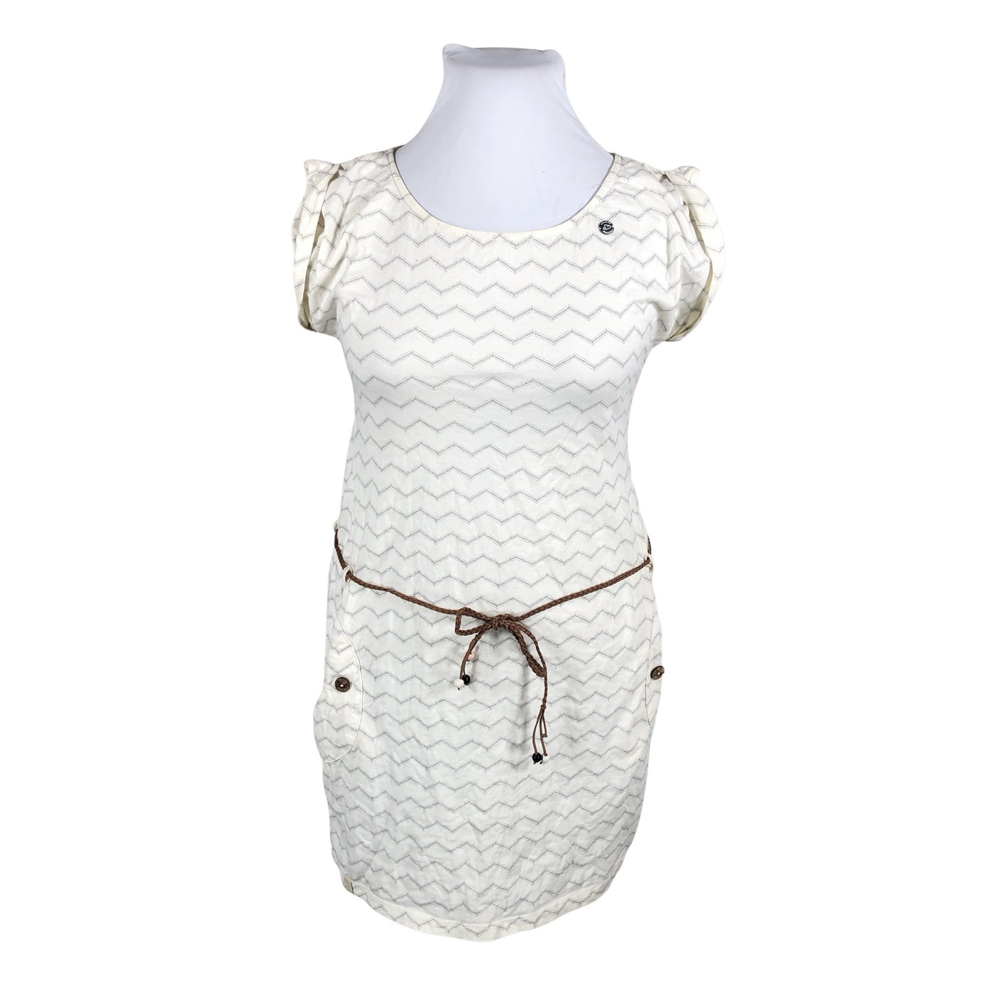 Unisex Ragwear - Trikotaažist kleit, suurus 42 - Looduslik valge (1)