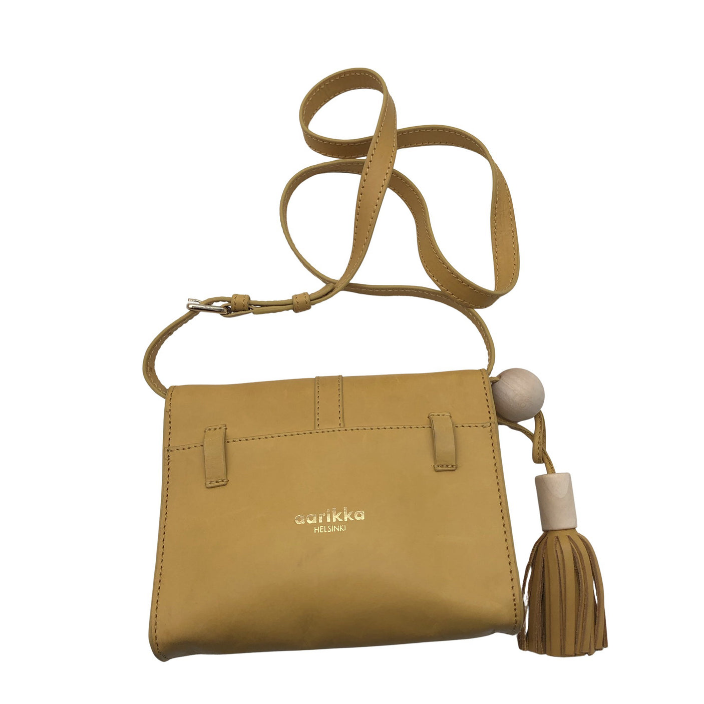 Unisex Aarikka - Õlakott, suurus Mini - Kollane (4)