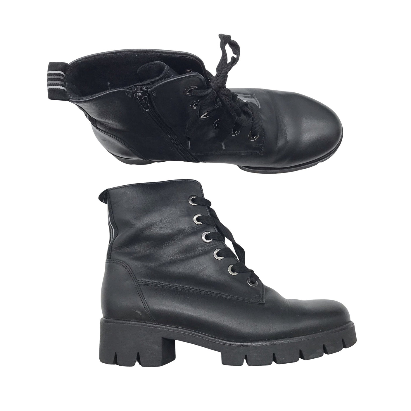 Unisex Gabor - Nööridega saapad, suurus 38 - Must (2)