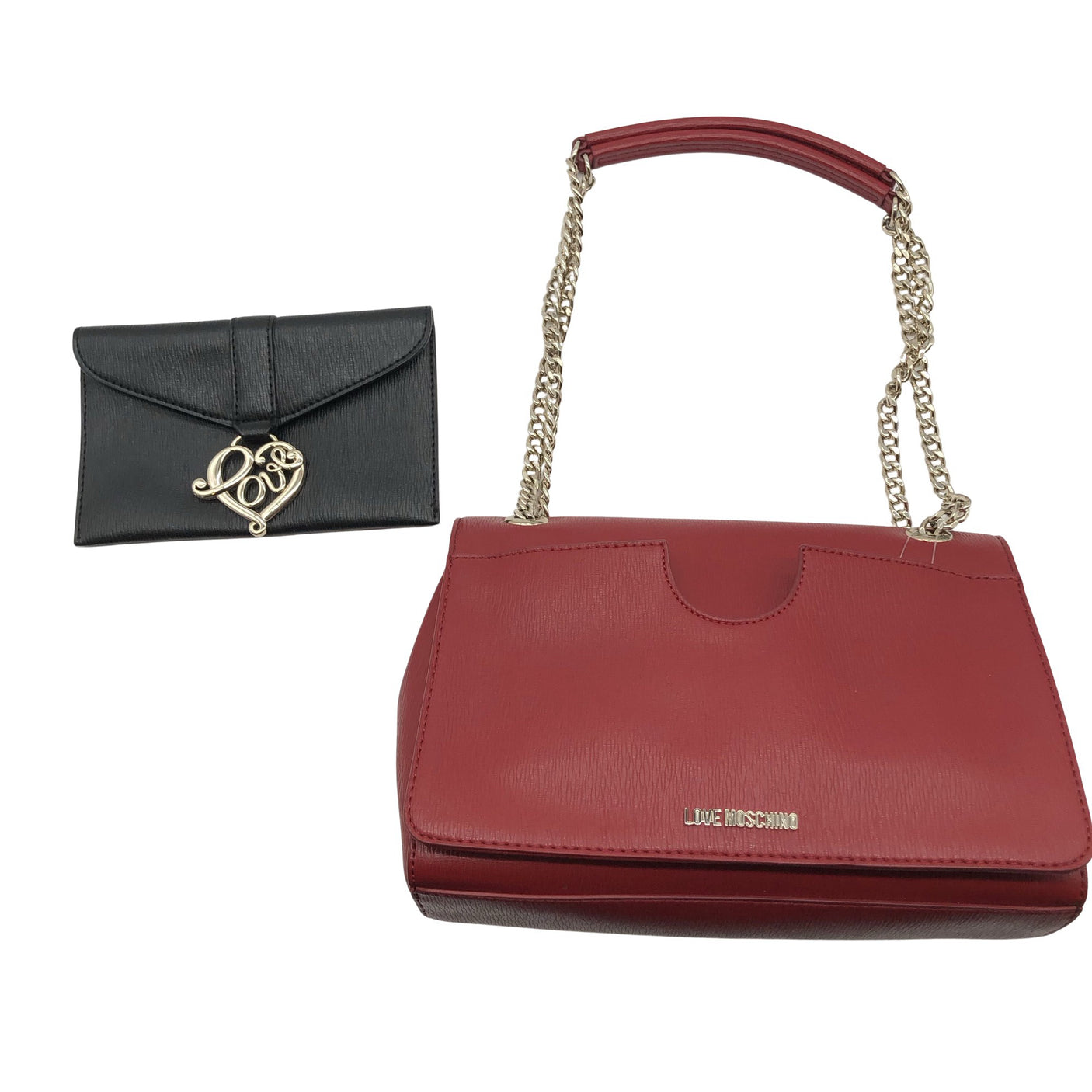 Unisex Love Moschino - Käekott, suurus Midi - Veinipunane (3)