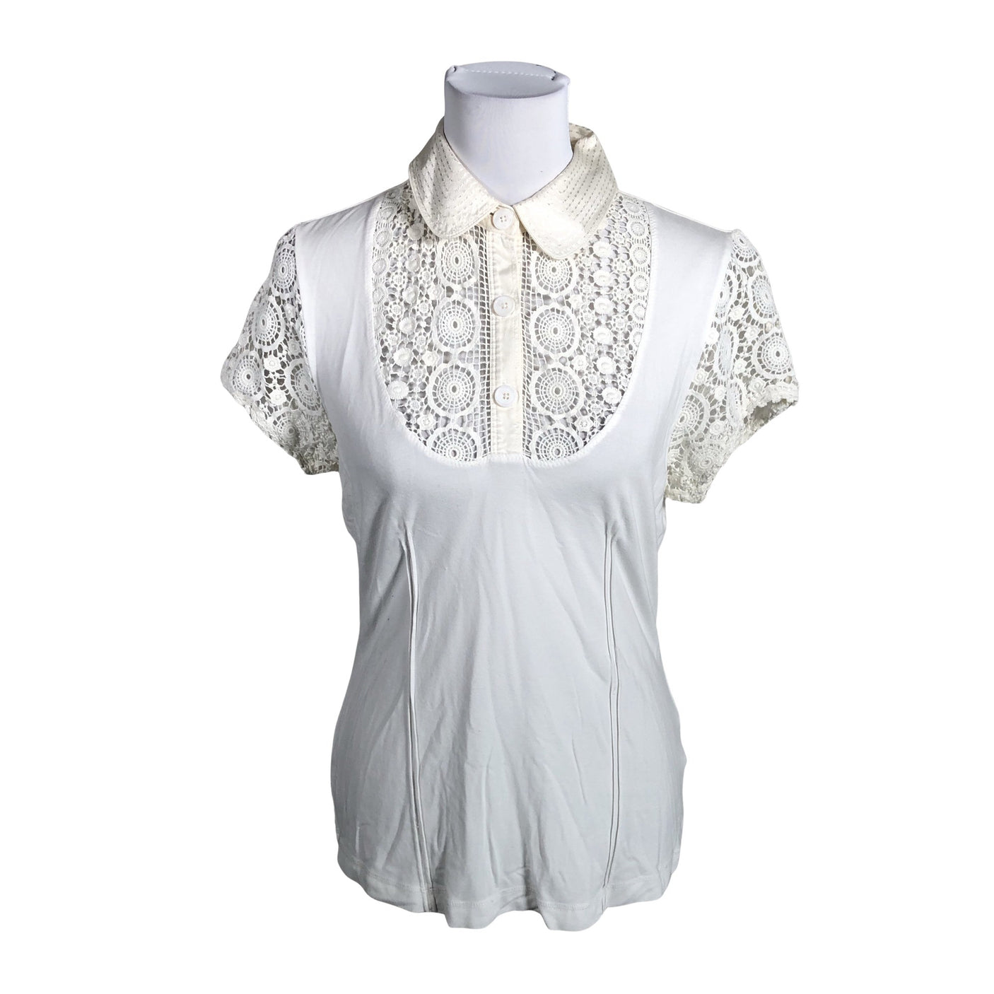 Unisex Karen Millen - Lühikeste käistega pluus, suurus 40 - Valge (1)