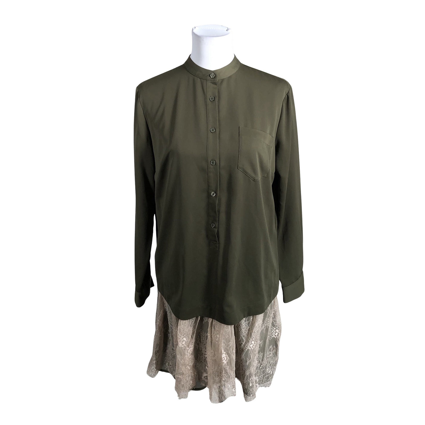 Unisex Sisley - Õhuke kleit, suurus 38 - Roheline (1)