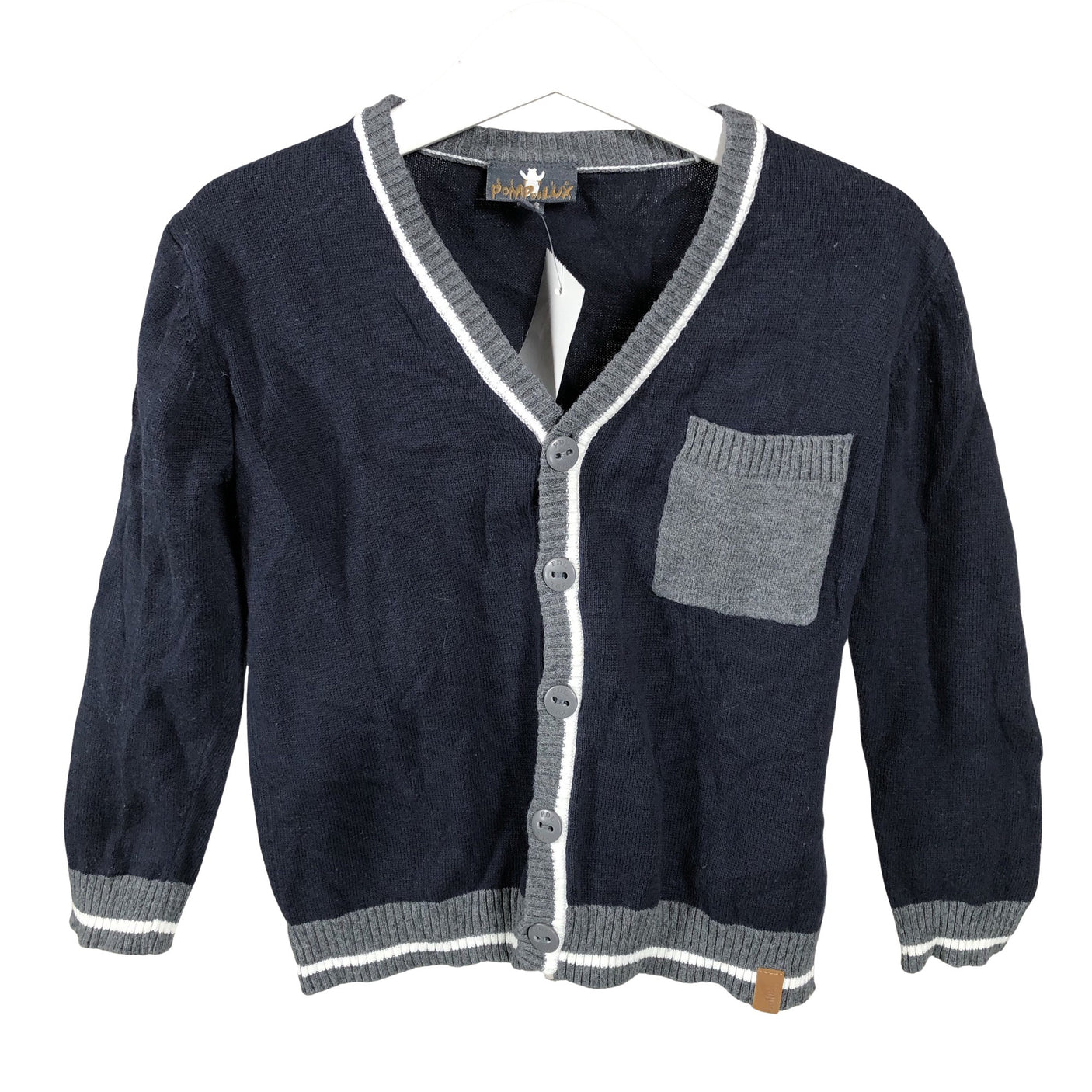 Unisex POMPdeLUX - Kardigan, suurus 98 - 104 - Sinine (1)