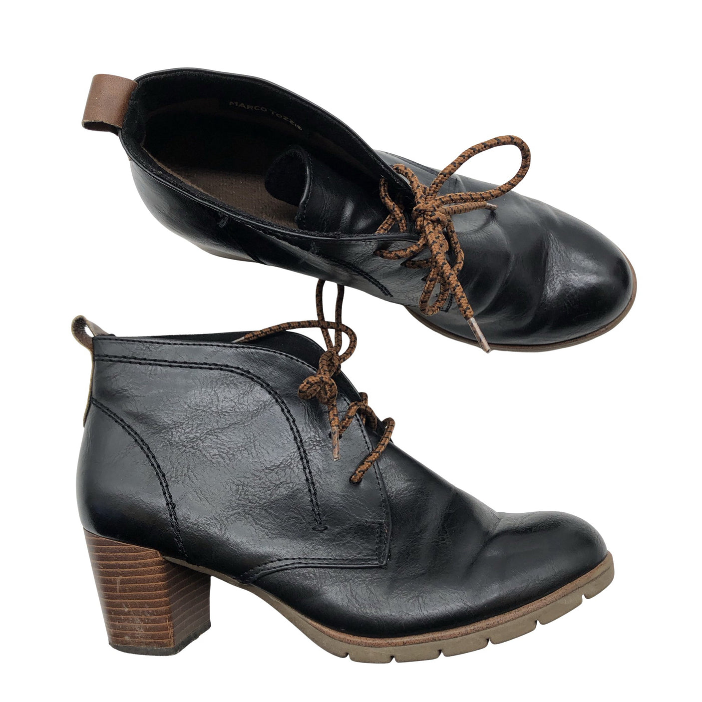 Unisex Marco Tozzi - Poolsaapad, suurus 39 - Must (1)