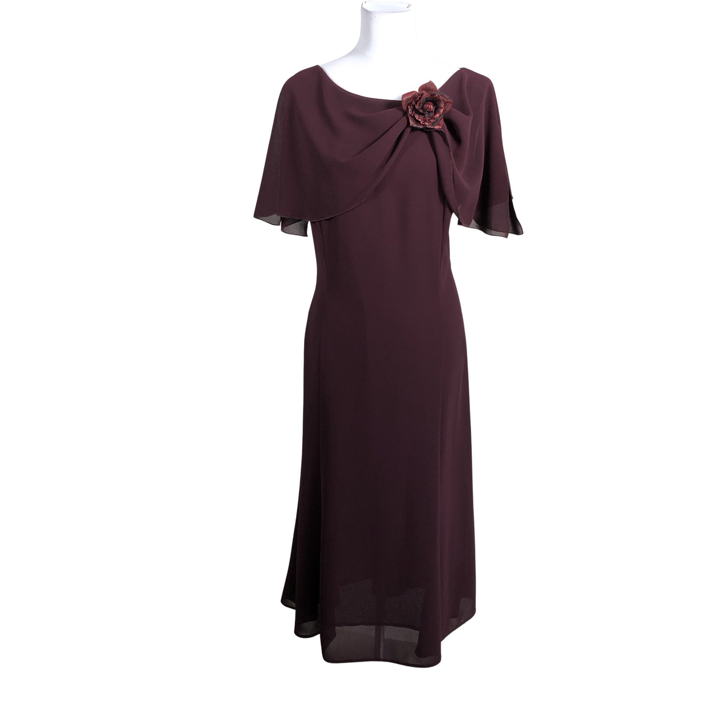 Unisex Carolin - Õhuke kleit, suurus 38 - Veinipunane (1)