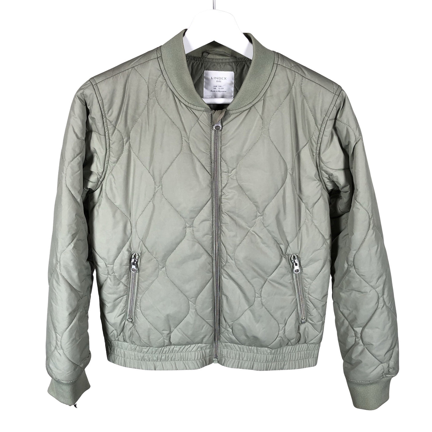 Unisex Lindex - Õhem talvejope, suurus 158 - 164 - Roheline (1)
