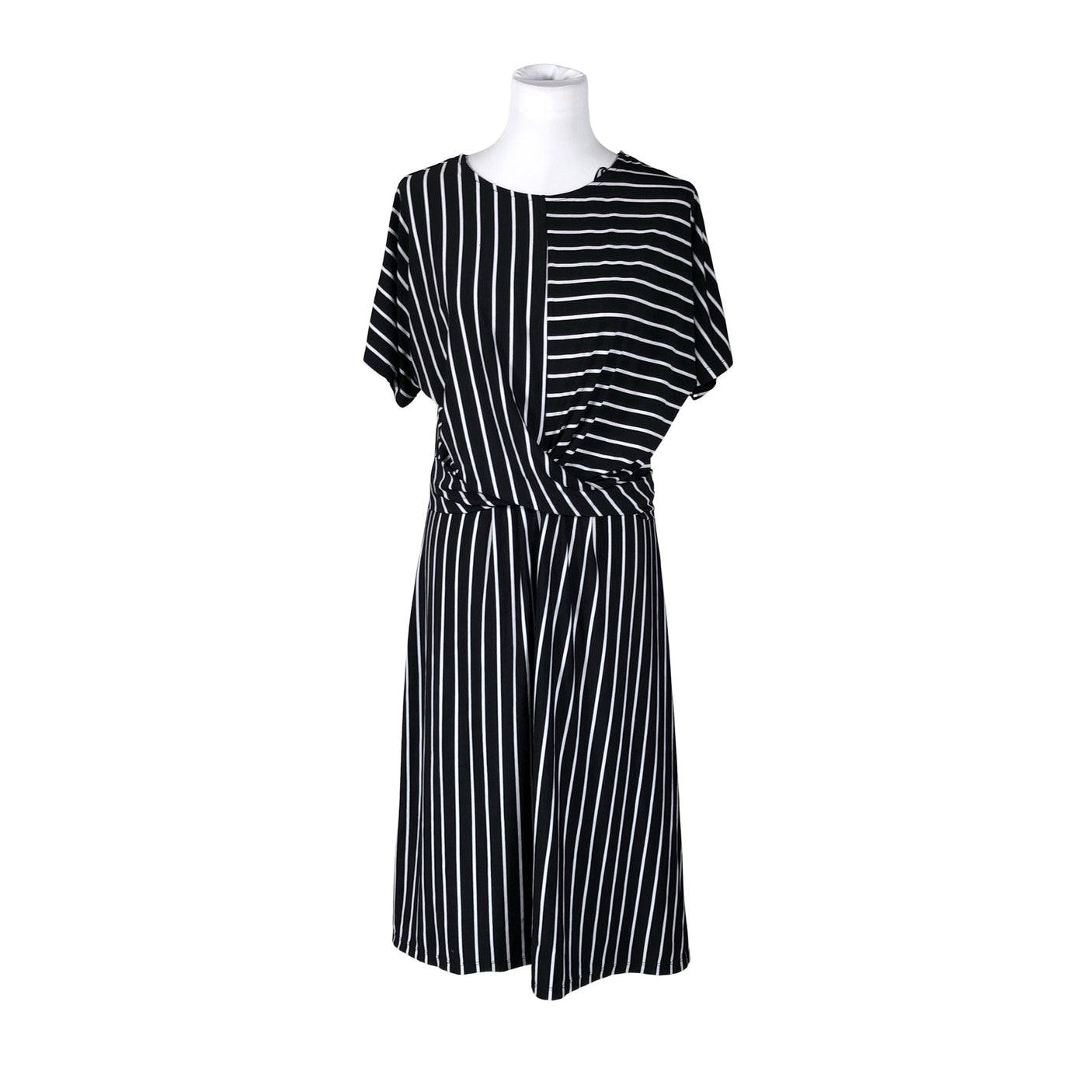 Unisex Fransa - Trikotaažist kleit, suurus 40 - Must (1)